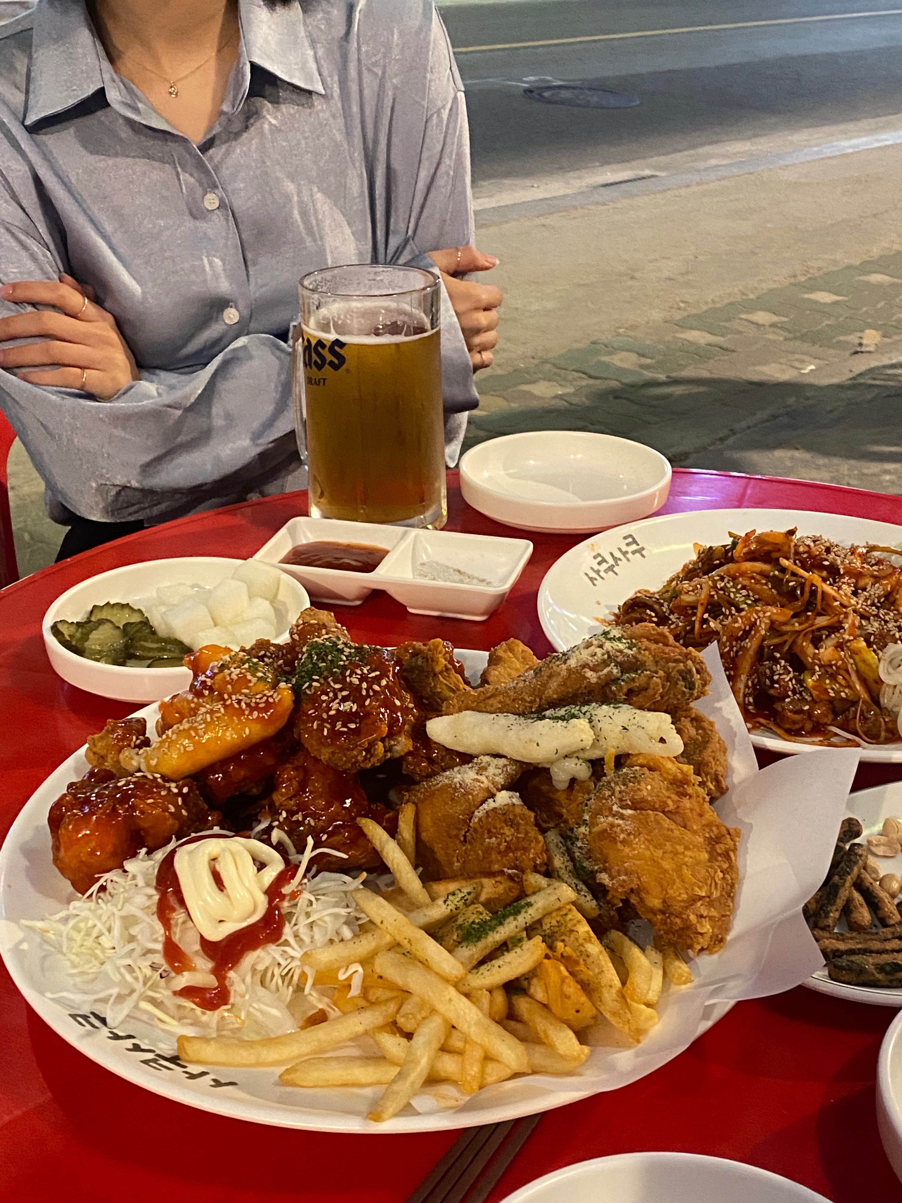 진짜 요즘 가서 야장에서 술마시기 딱 좋구요 - 천호동 맛집 사쿠사쿠 천호동고분다리점
