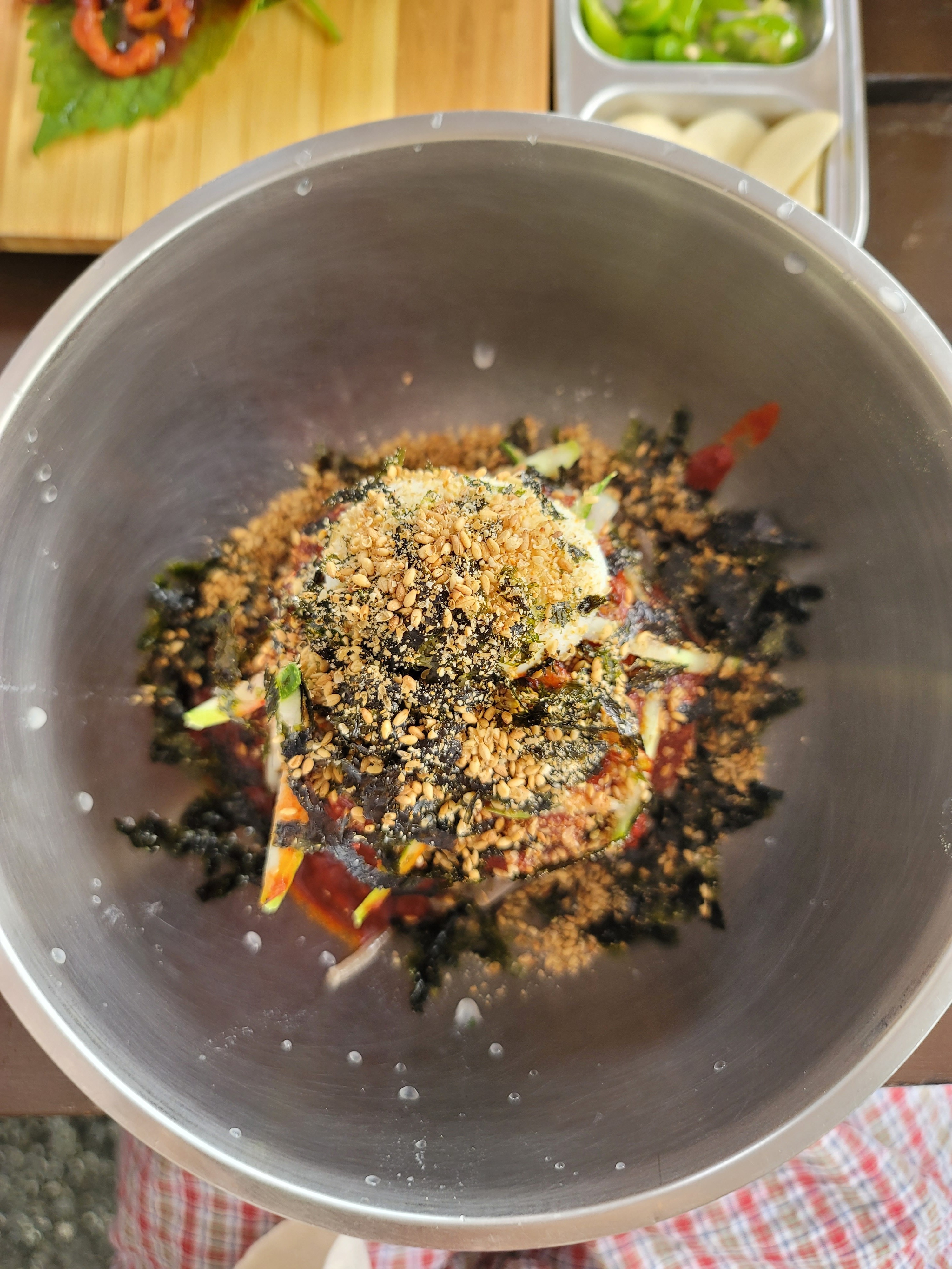 비빔 ,물, 감자 만두까지 너무 맛있었어요 !! - 경포대 맛집 남향막국수 본점
