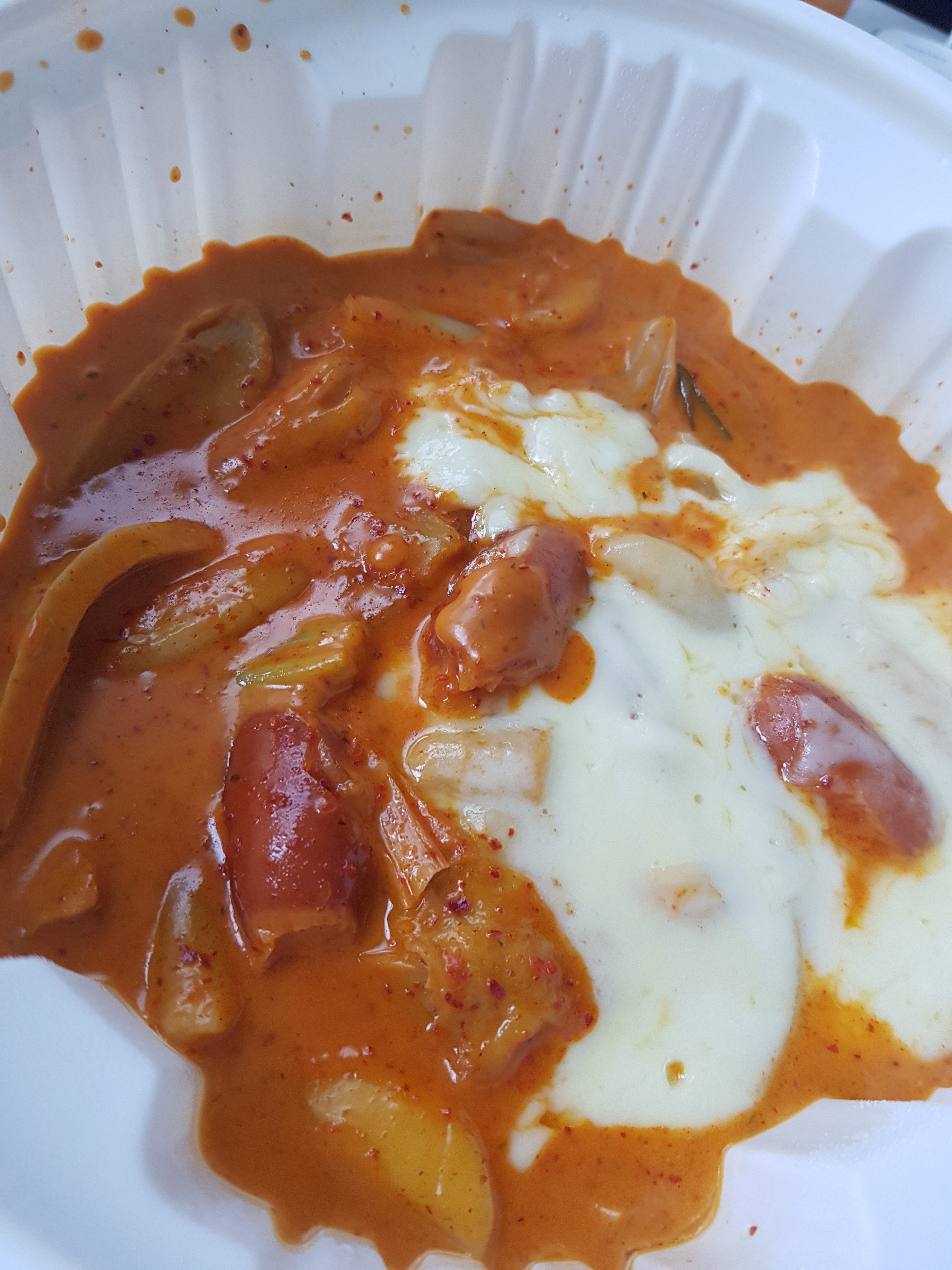 로제떡볶이 양도많고 맛있어요~ - 천호동 맛집 동대문엽기떡볶이 천호로데오점