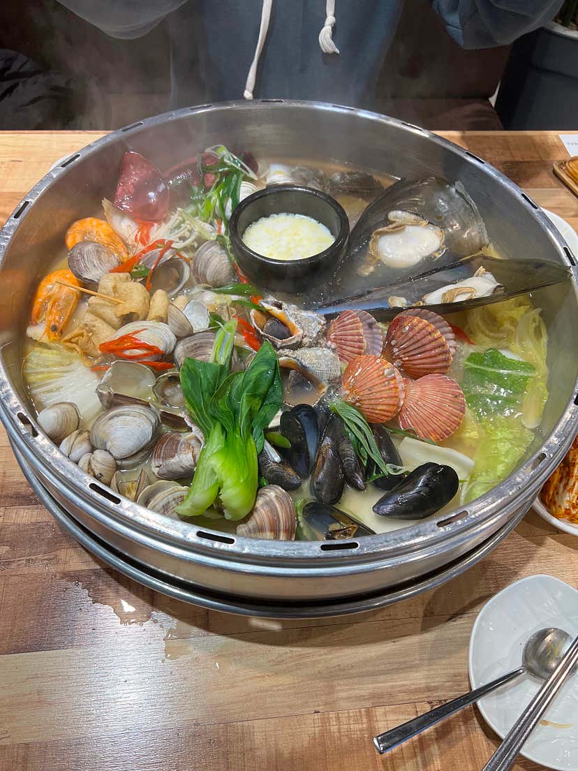 버럭멸치님의 택이네조개전골 양주회천점 리뷰