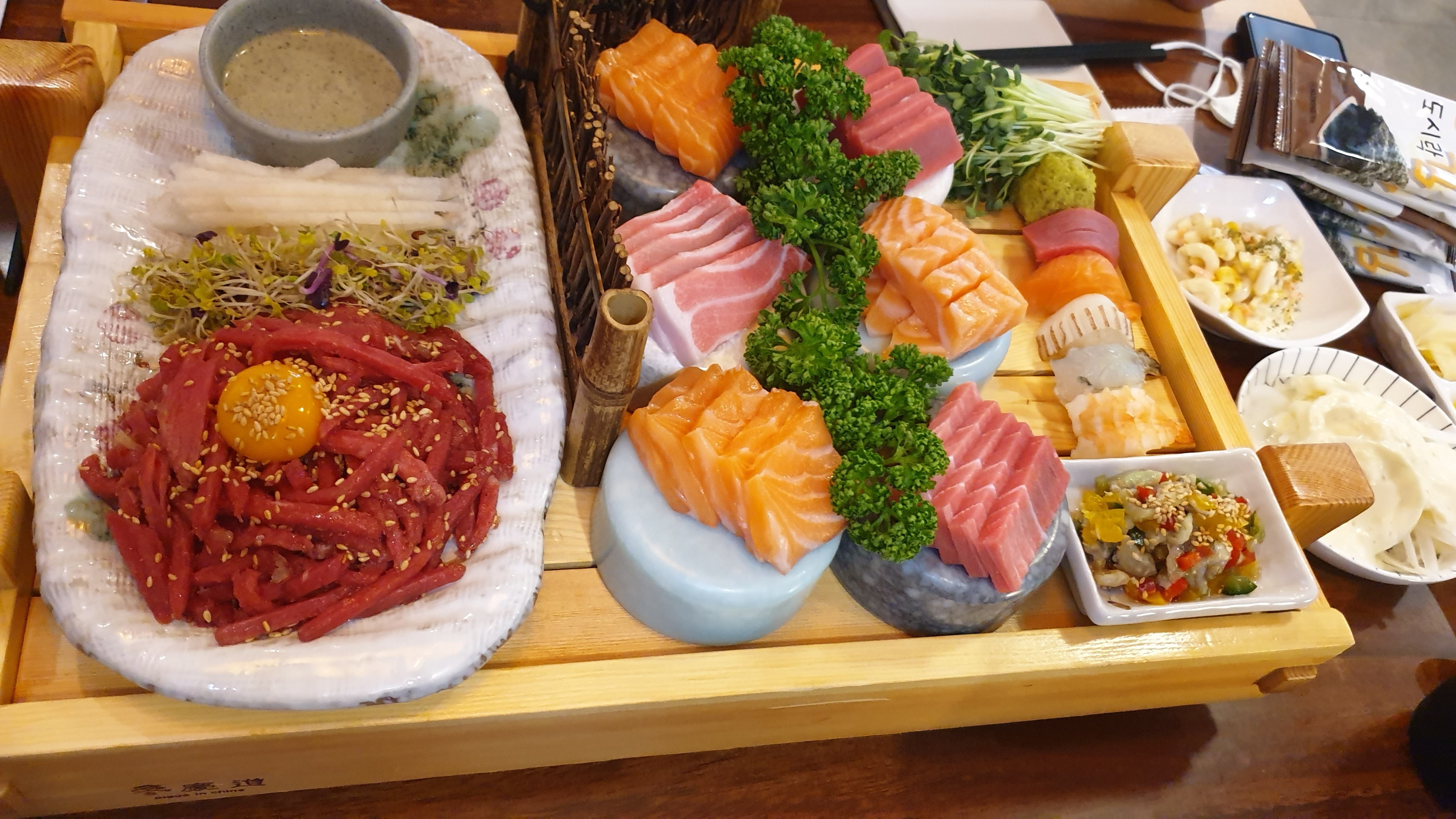 오리역 맛집 한끼정 육회연어참치 오리역점 내돈내산 방문리뷰