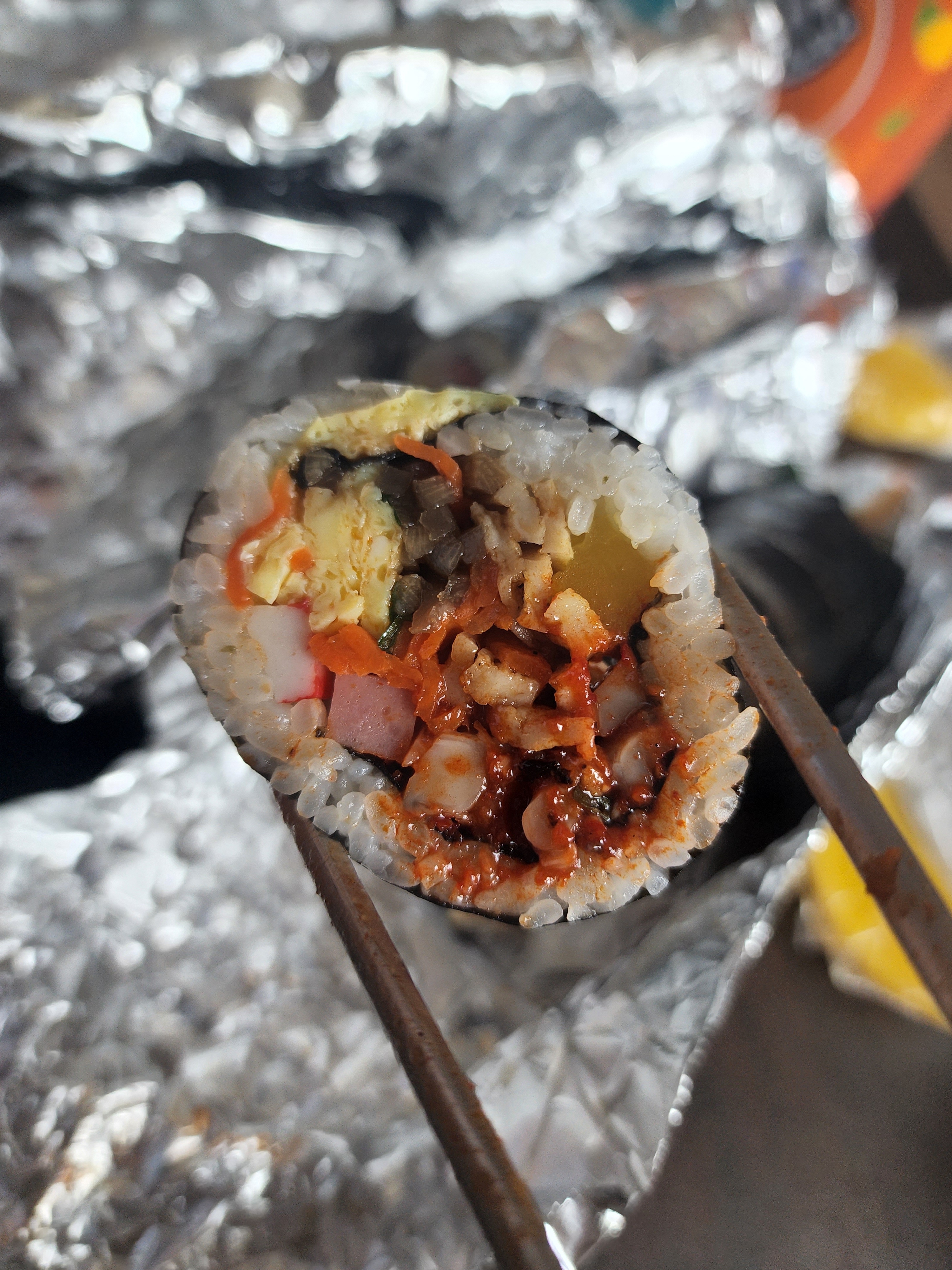 5개밖에 선택할수가 없다니 사장님 너무 친절하시고 - 천호동 맛집 천호동 로드김밥