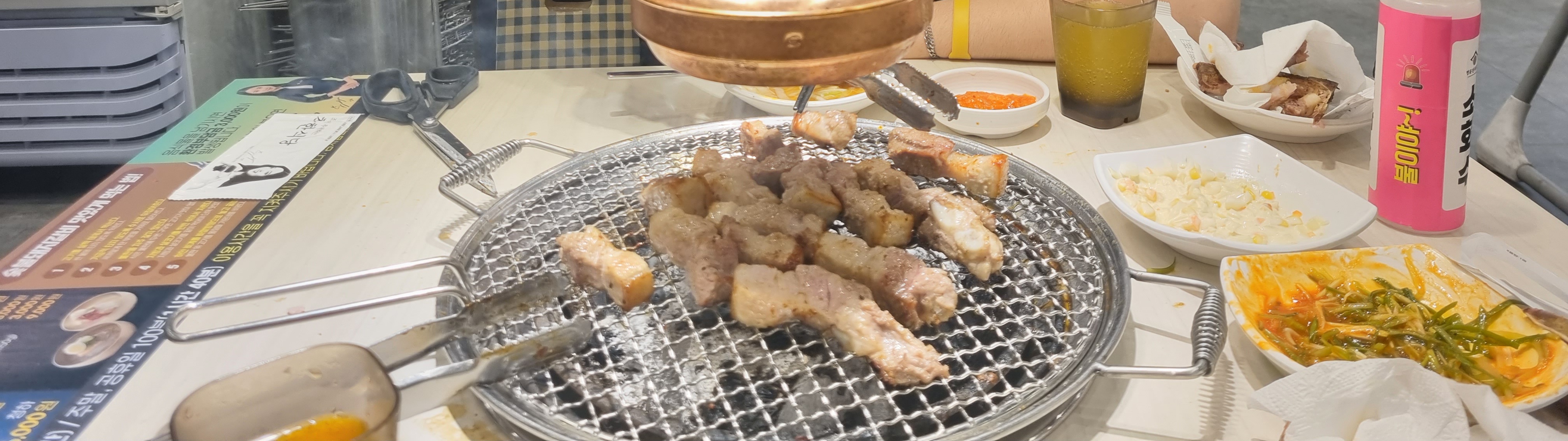 테이블 보시다가 직접 고기도 구워주시고 - 중곡역 맛집 명륜진사갈비 서울중곡점