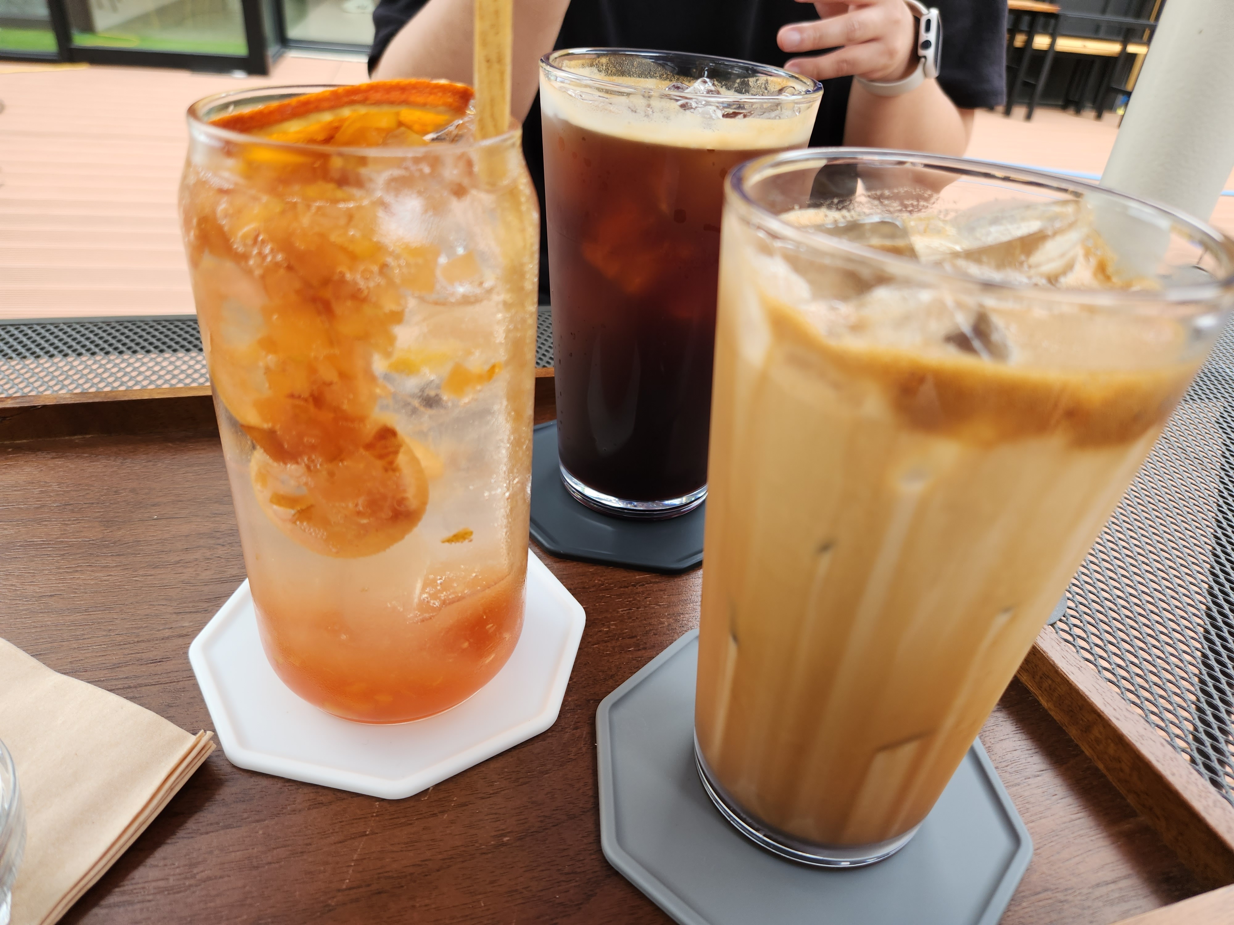 다양한 음료 사진