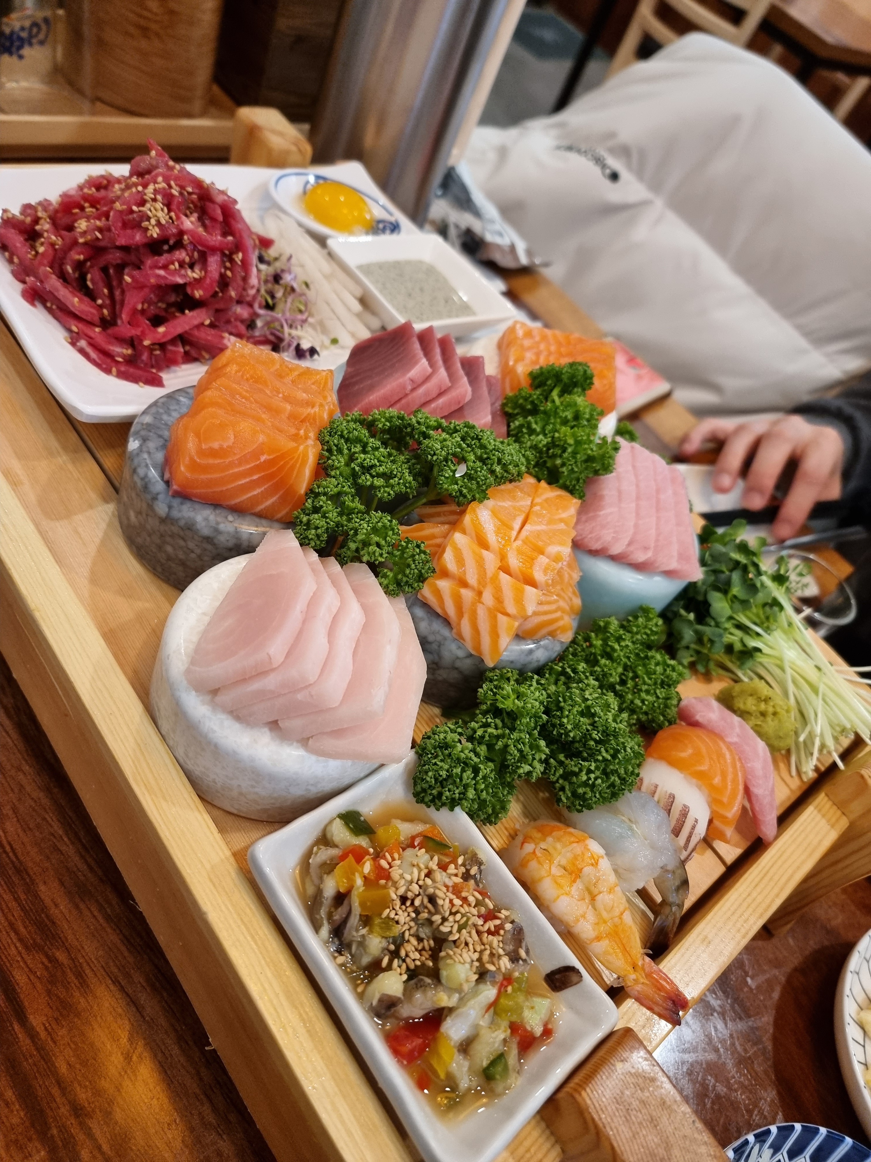 오리역 맛집 한끼정 육회연어참치 오리역점 내돈내산 방문리뷰