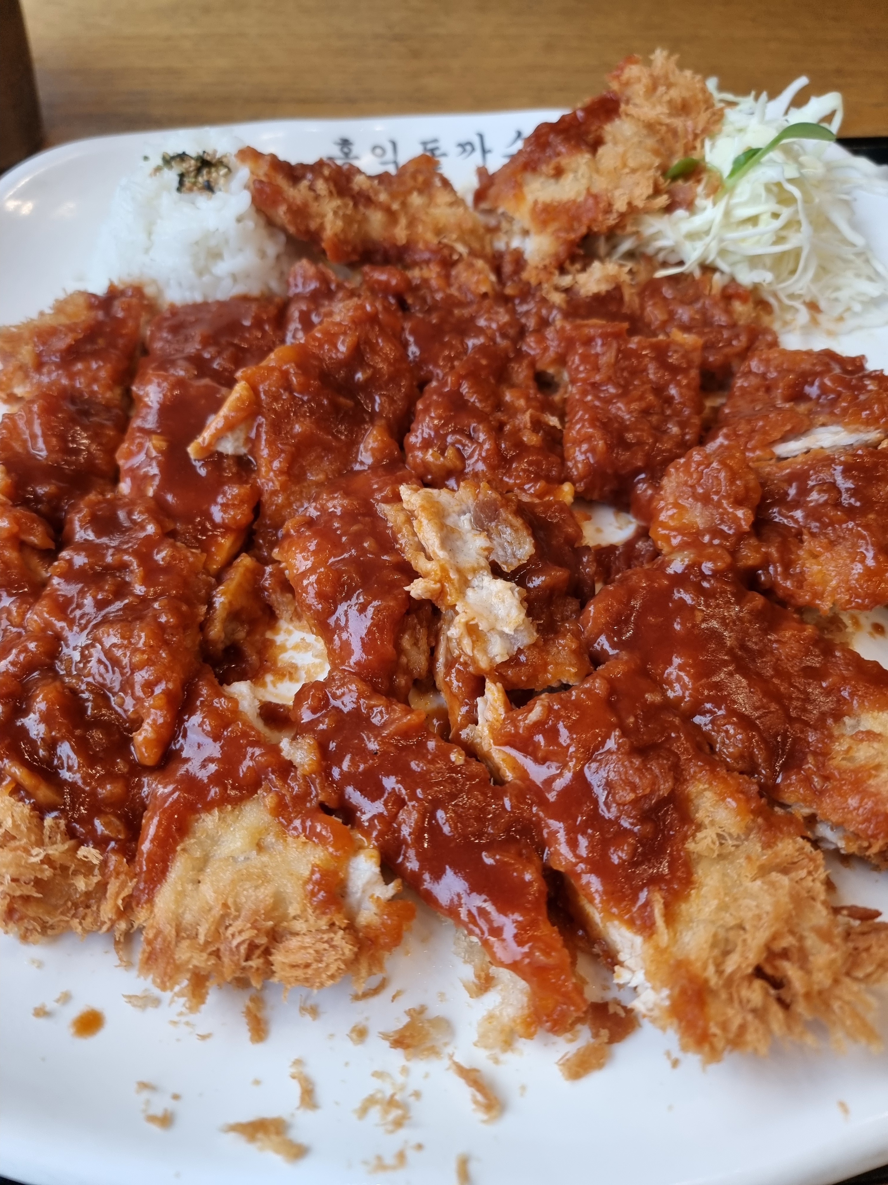 사진은 저번에 먹은거예요 - 오산 맛집 홍익돈까스 오산점
