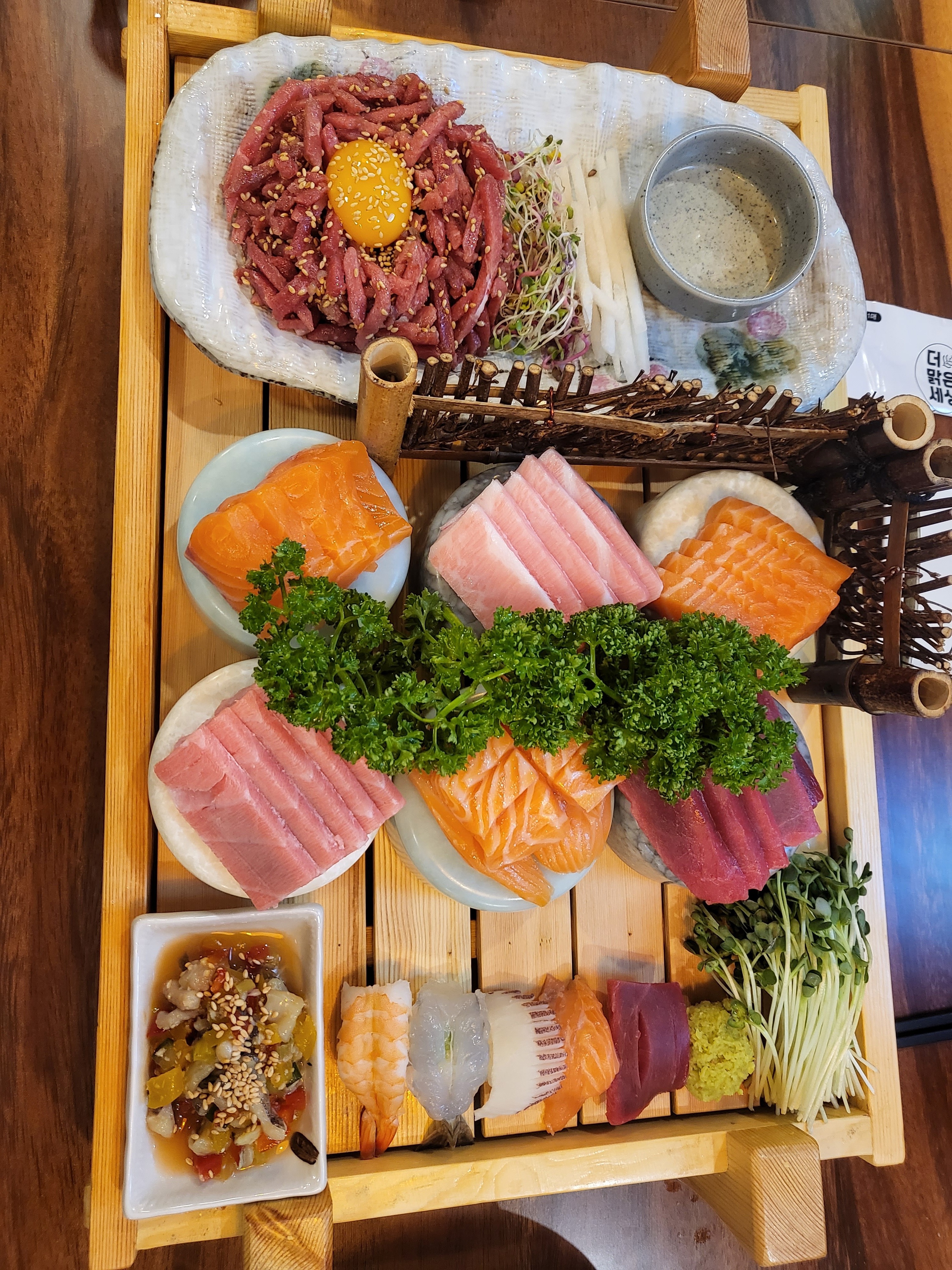 오리역 맛집 한끼정 육회연어참치 오리역점 내돈내산 방문리뷰