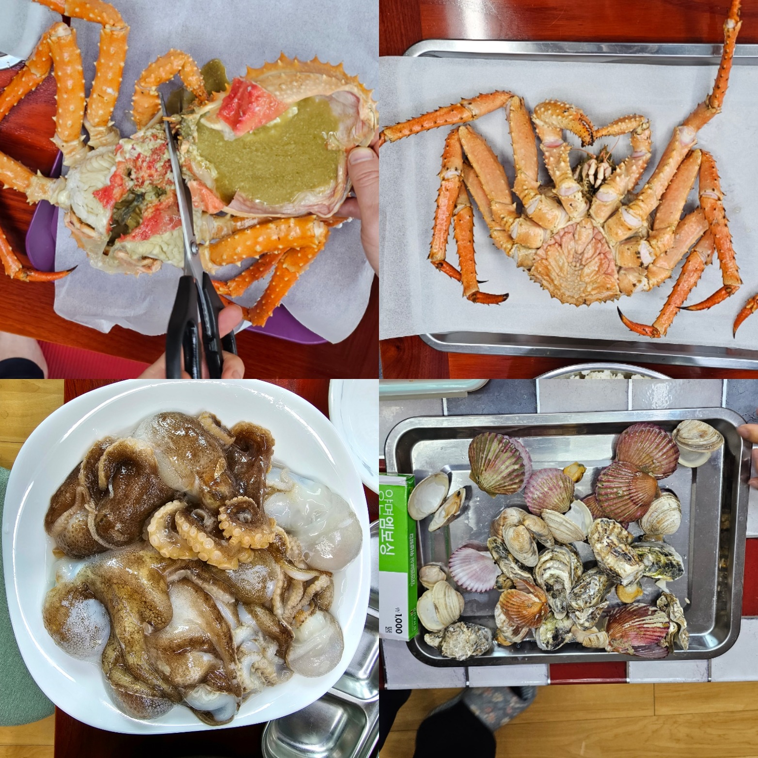 브라운 킹크랩 가성비 좋아요! 봄쭈꾸미 알차고, - 권선동 맛집 대명수산 수원농수산물도매시장점