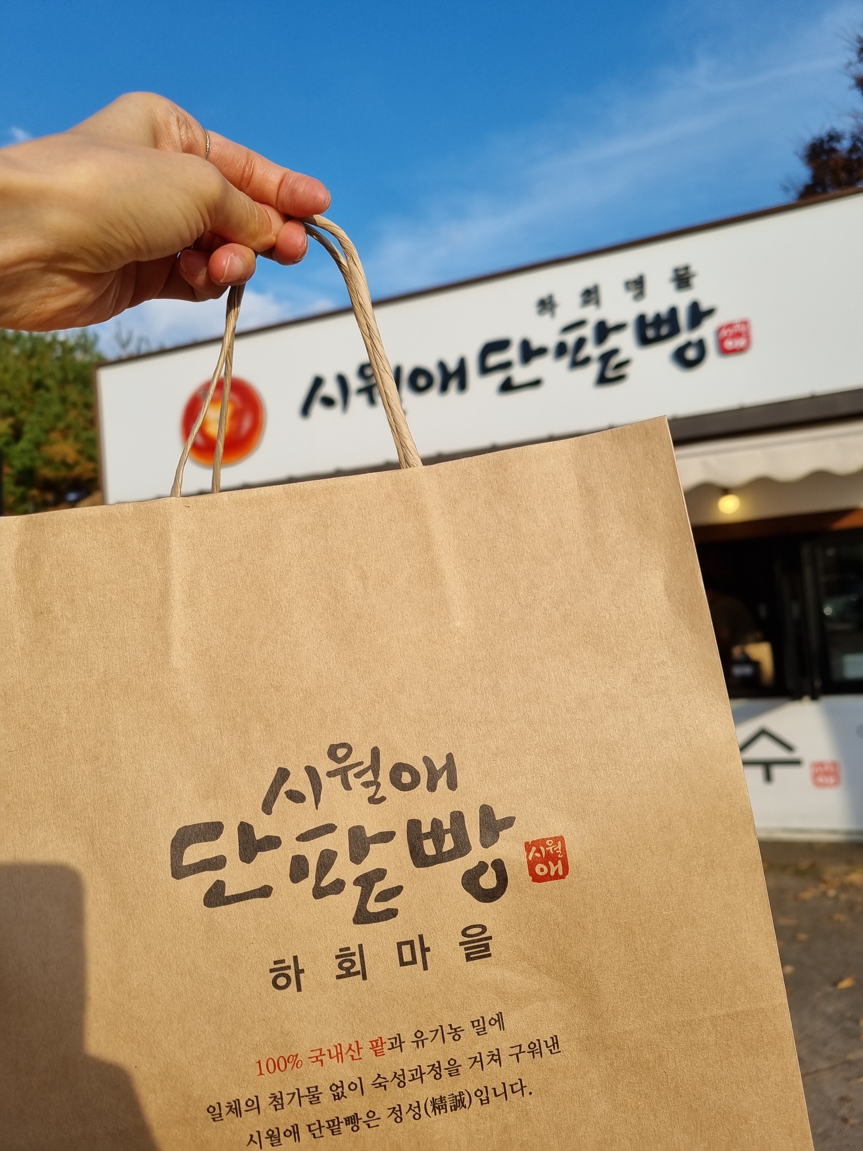 오리지날 시그니처 단팥빵이 가장 맛있어요.. - 하회마을 맛집 시월애단팥빵 하회장터점
