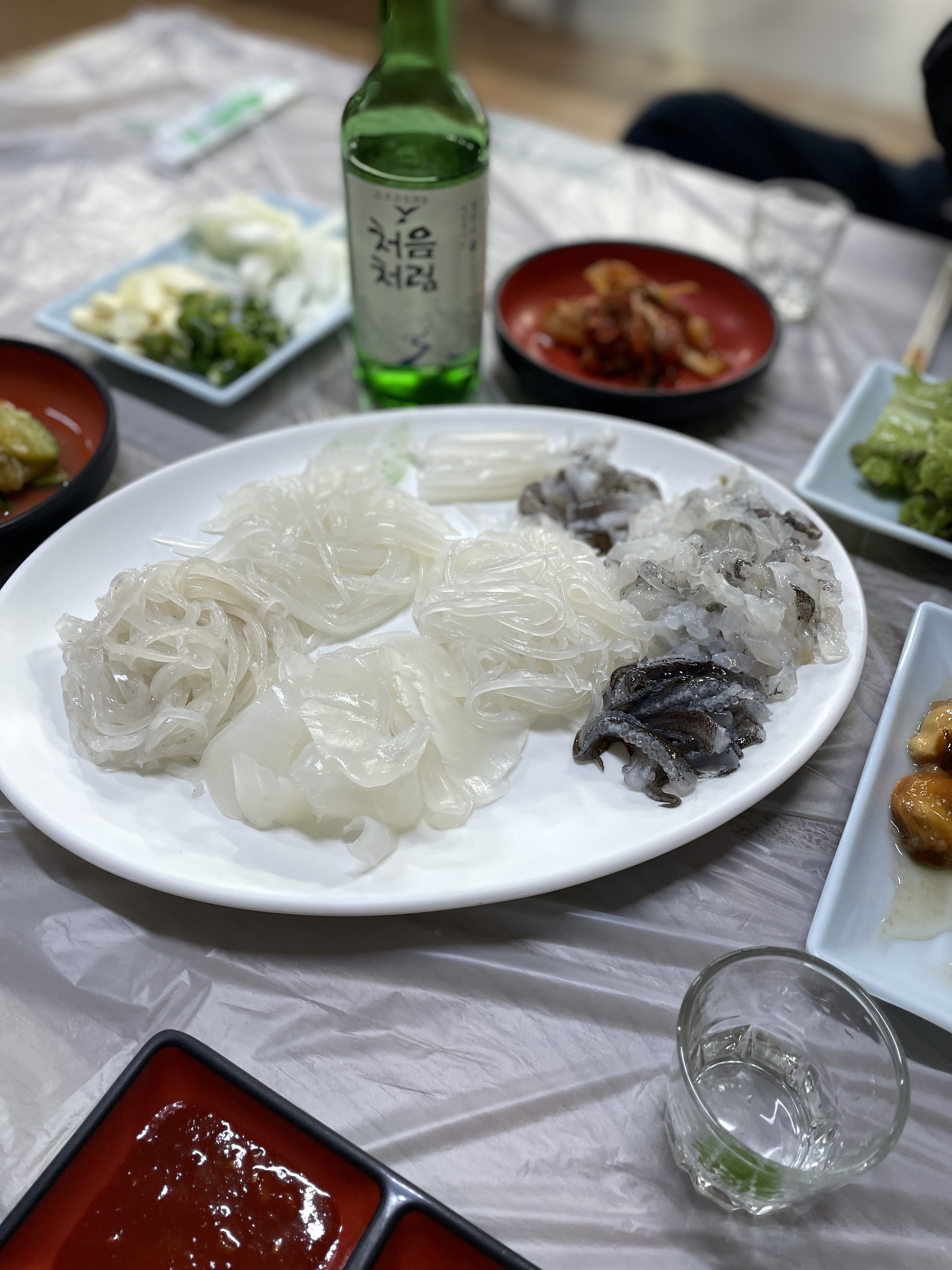 산오징어 먹었는데 너무 맛있어요👍👍 - 삼척항 맛집 산희네횟집
