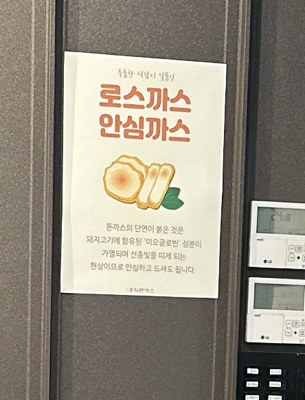 한정메뉴 안심까스 입니다. - 강릉 교동 맛집 홍익돈까스 강릉점