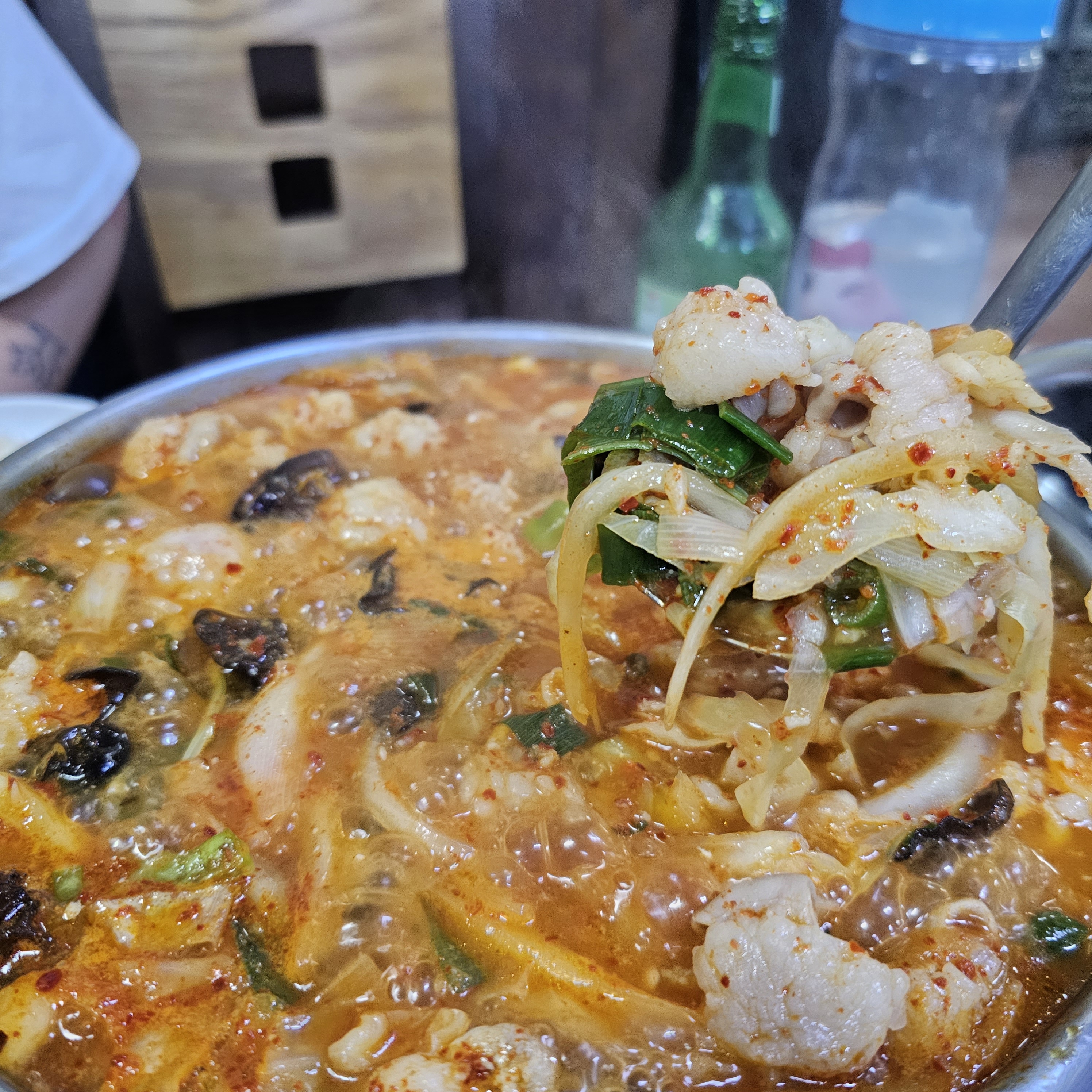 전골 건더기 한 컷