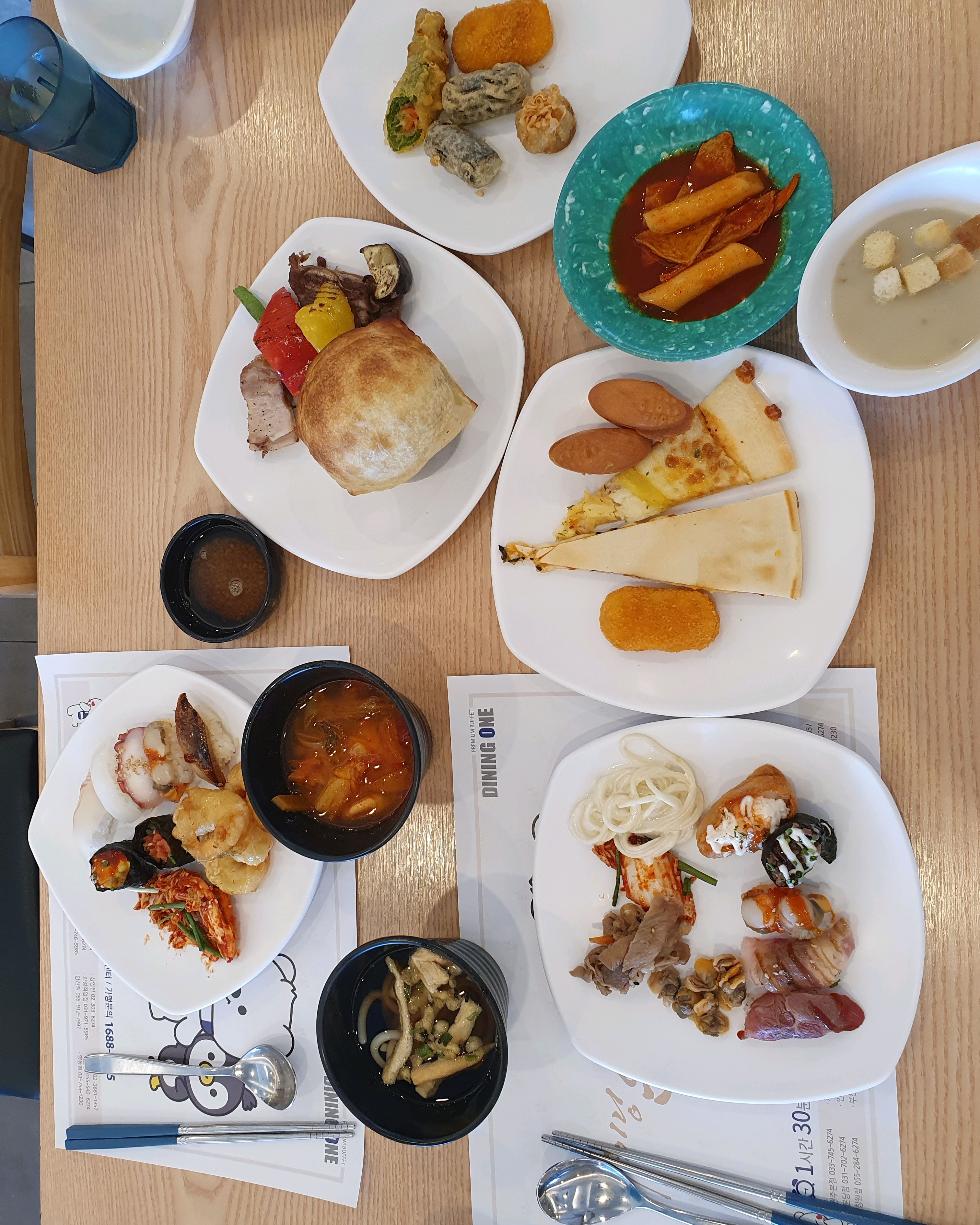 12월 초 방문했을당시 과일 싱거운거 빼면 괜찮았어요..😭 - 제천 맛집 다이닝원 제천점