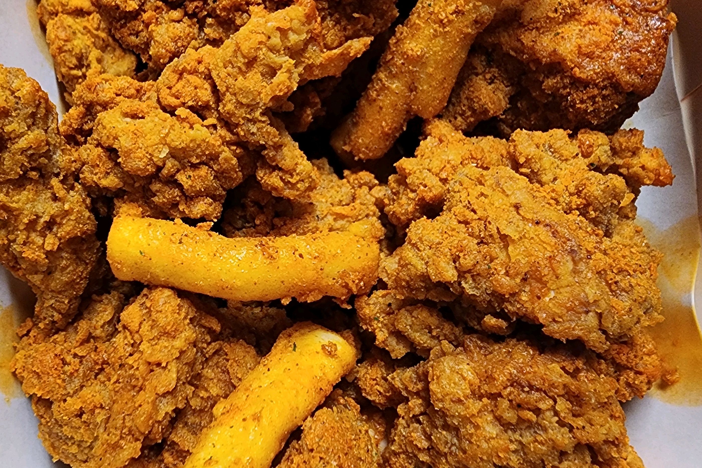 사장님 손이 빨라서 금방 나오니 좋네요~^^ - 불당동 맛집 멕시카나치킨 천안불당점