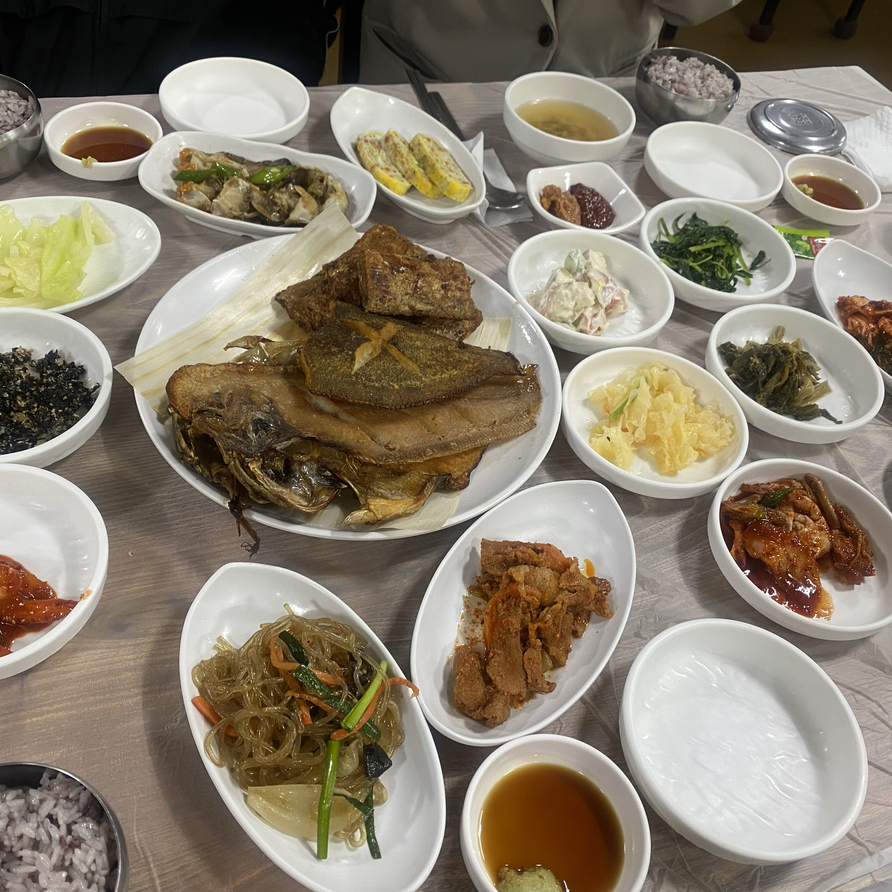 1인 19000원에 생선 한상 듬북 - 구월동 맛집 전라도밥상 어촌마을
