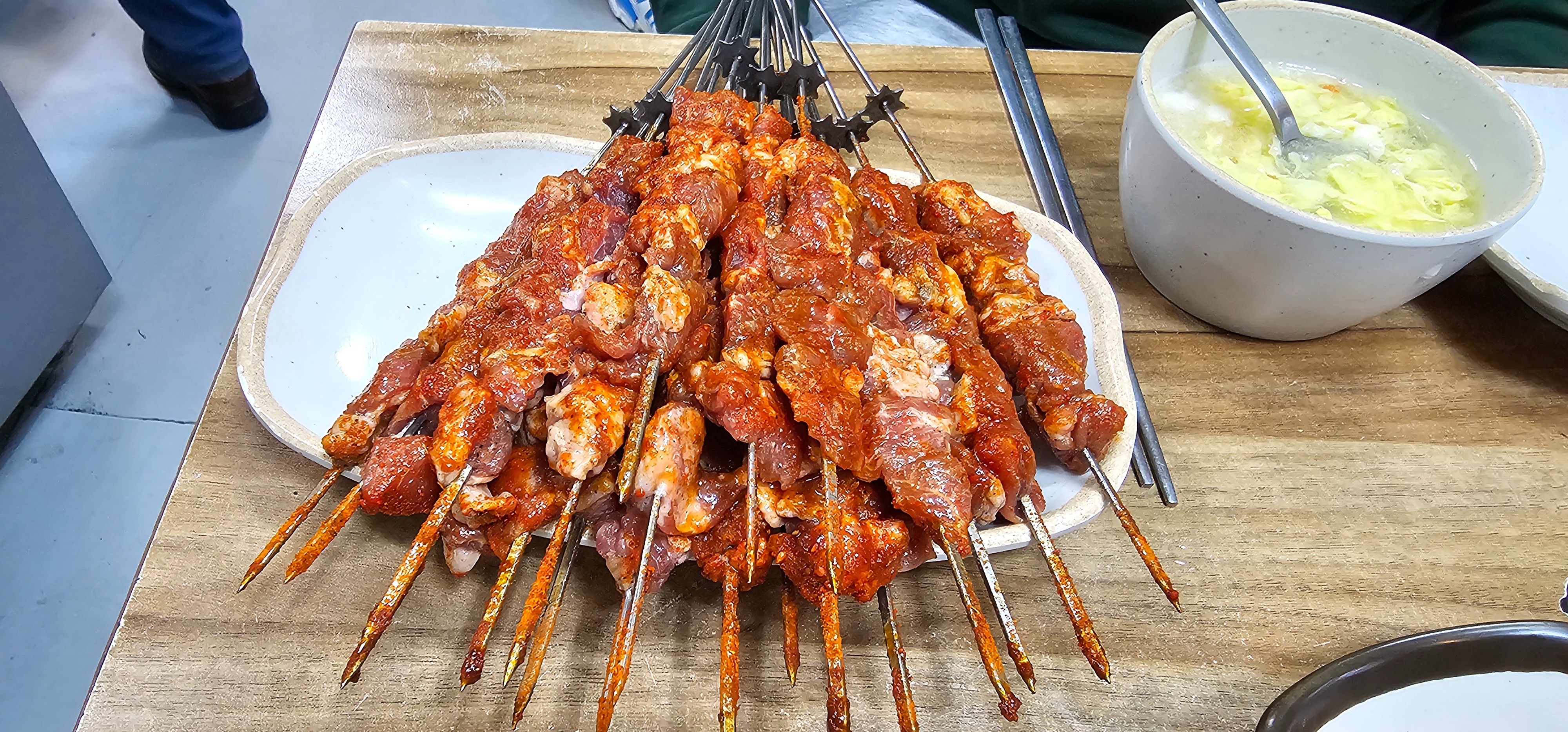 
청구역식당 백두산양꼬치