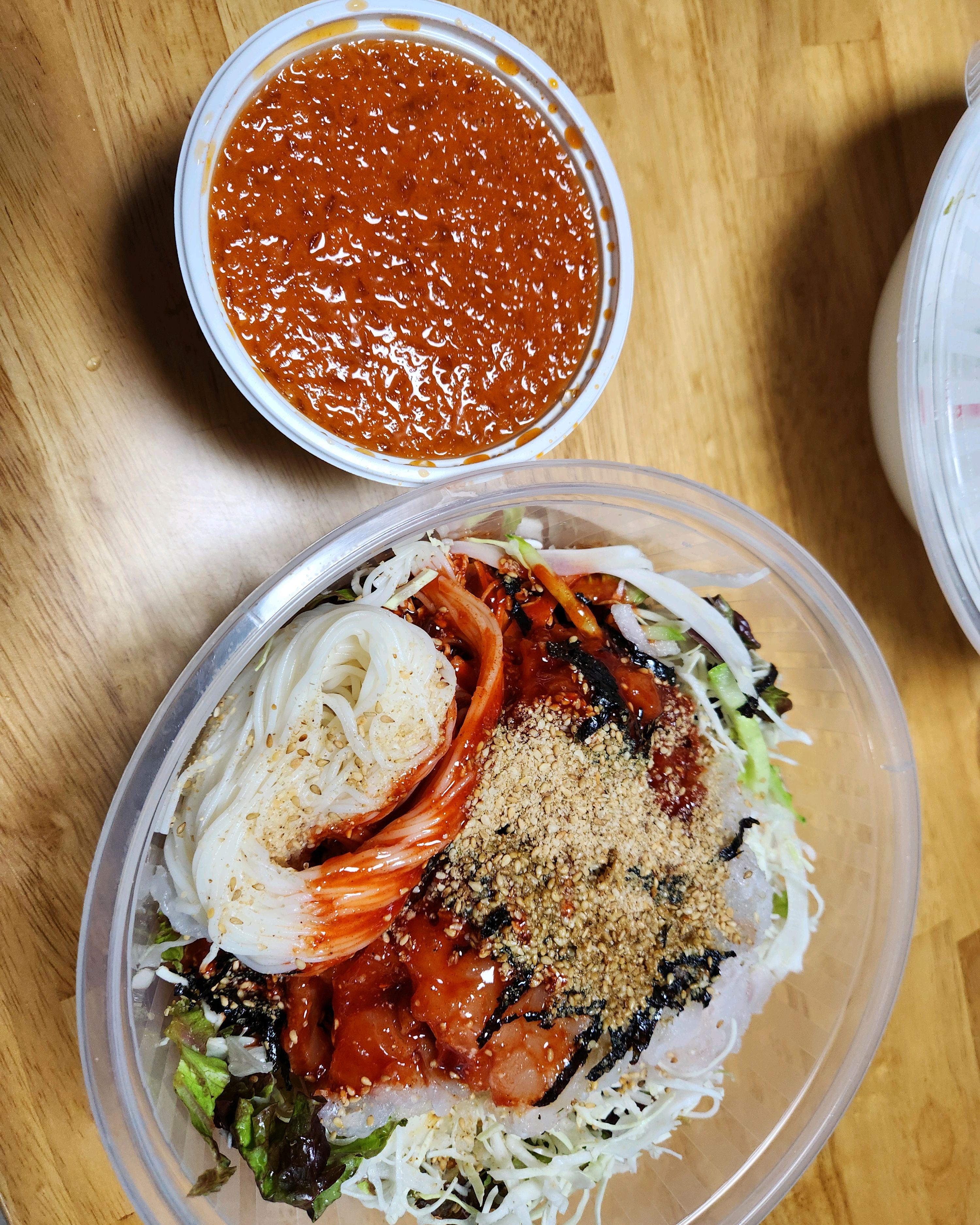 포장에도 면있습니다!ㅎ - 안양 맛집 포항물회