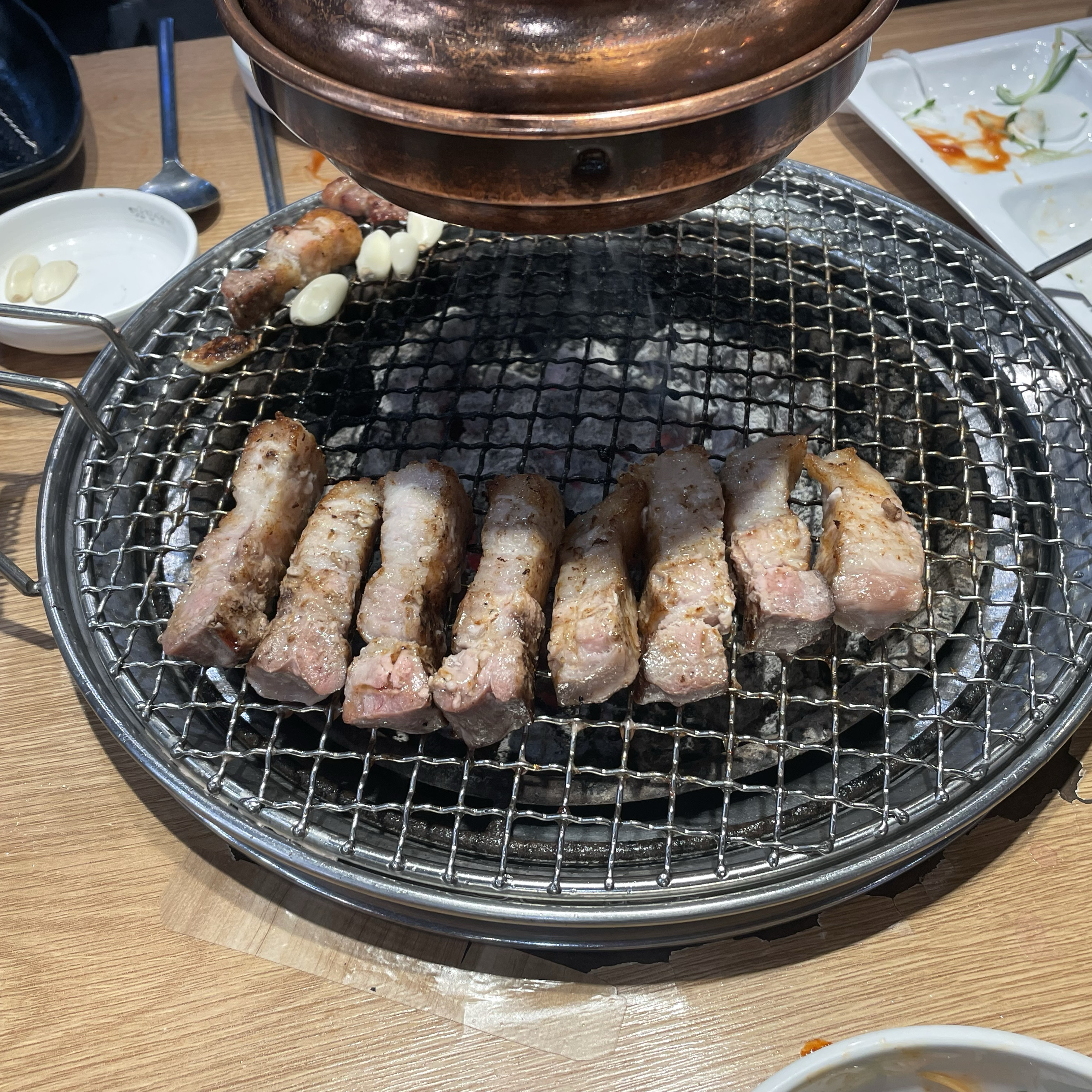 리뉴얼하고 좋아졌어요! 고기도 넉넉히 먹었고 샐러드바 음식도 깔끔하고 맛있네요 - 신중동역 맛집 명륜진사갈비 부천중동점