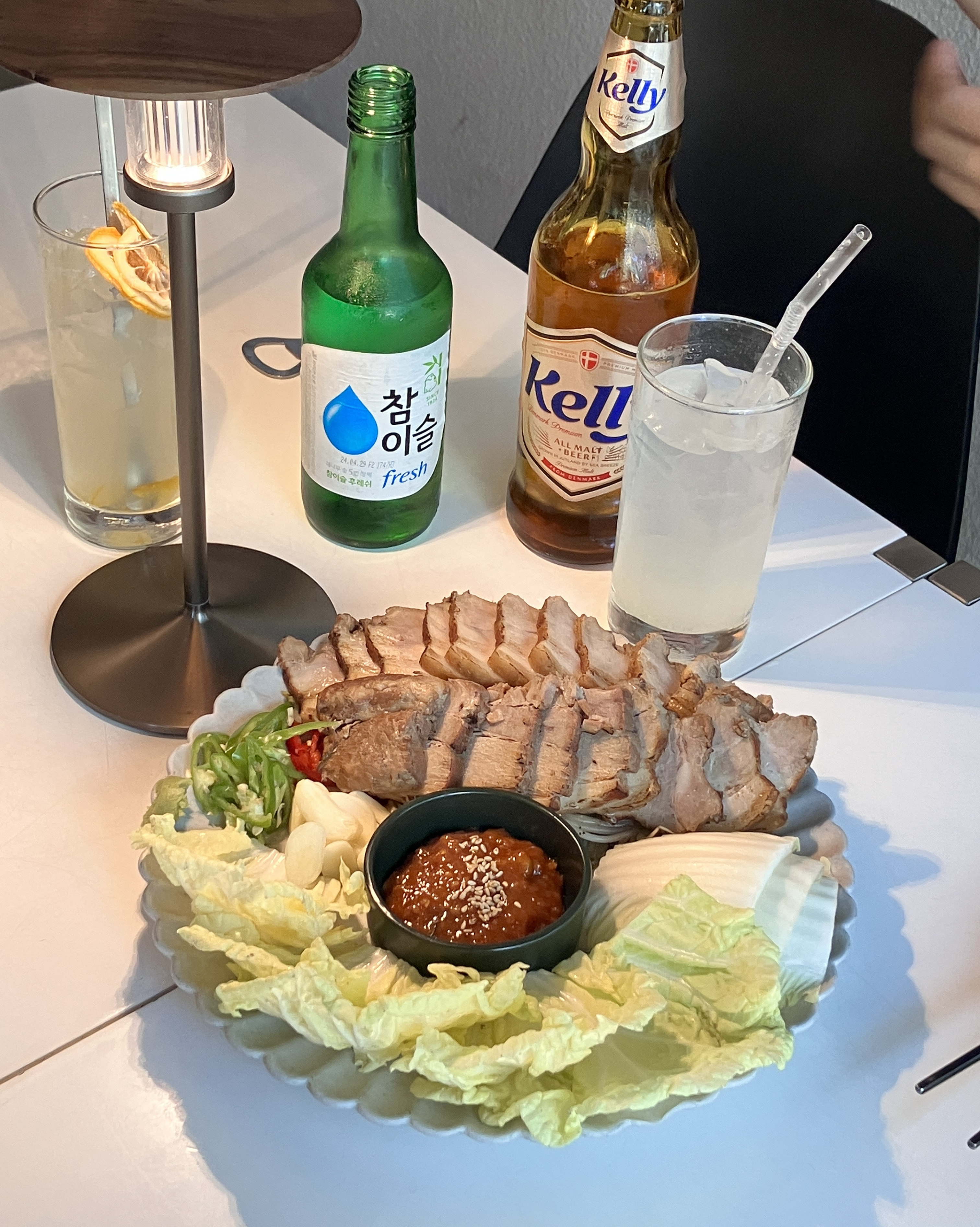 안주가 다 맛있었고 고배하이볼? 연태에 탱크보이 섞은 맛이에요! - 불당동 맛집 오푸셋
