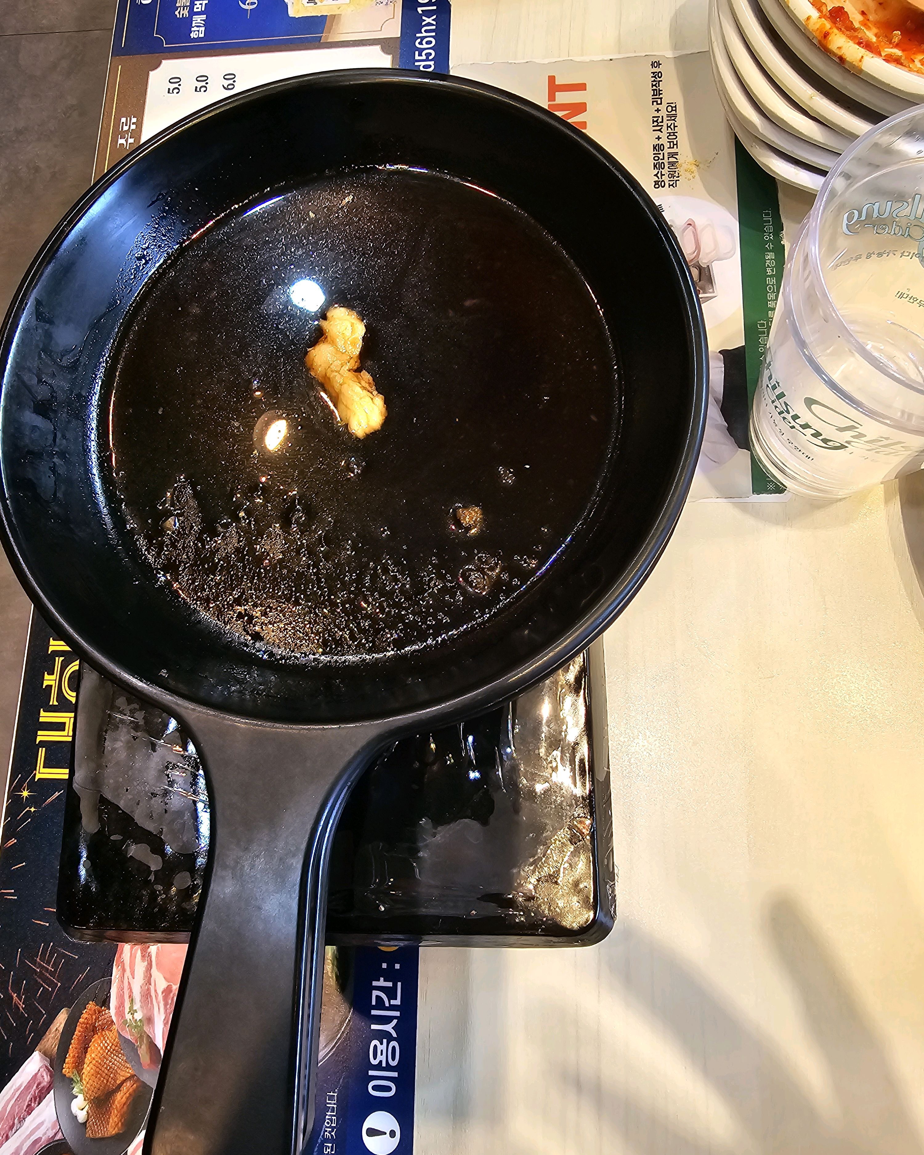 늦은 점심 맛나게 먹었어요.부모님과 함께,..고기도 좋고 돼지껍데기도 부드러윘어요. - 면목동 맛집 명륜진사갈비 면목점