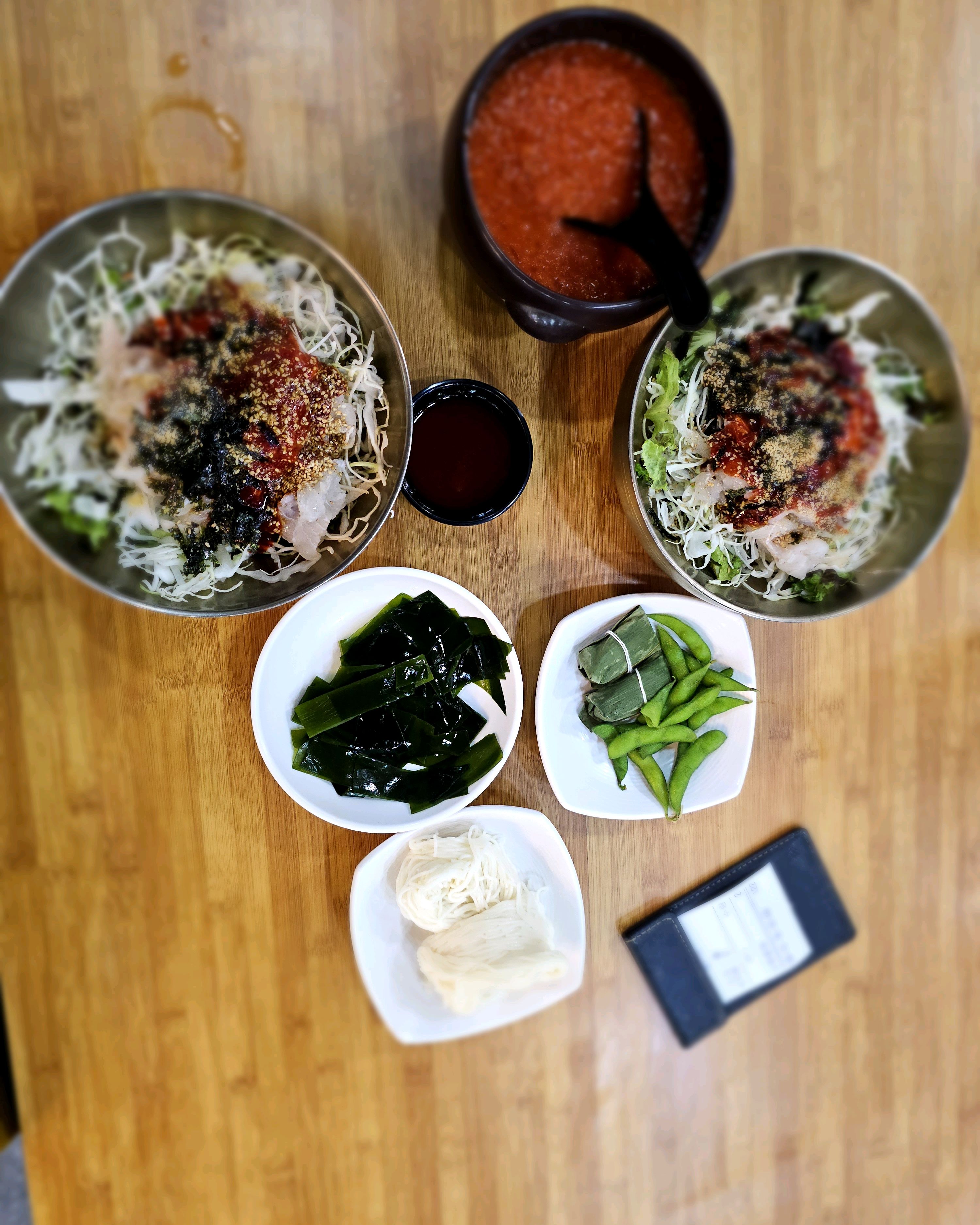 신선한 야채와 싱싱하면서 쫀득한 회에다 - 안양 맛집 포항물회