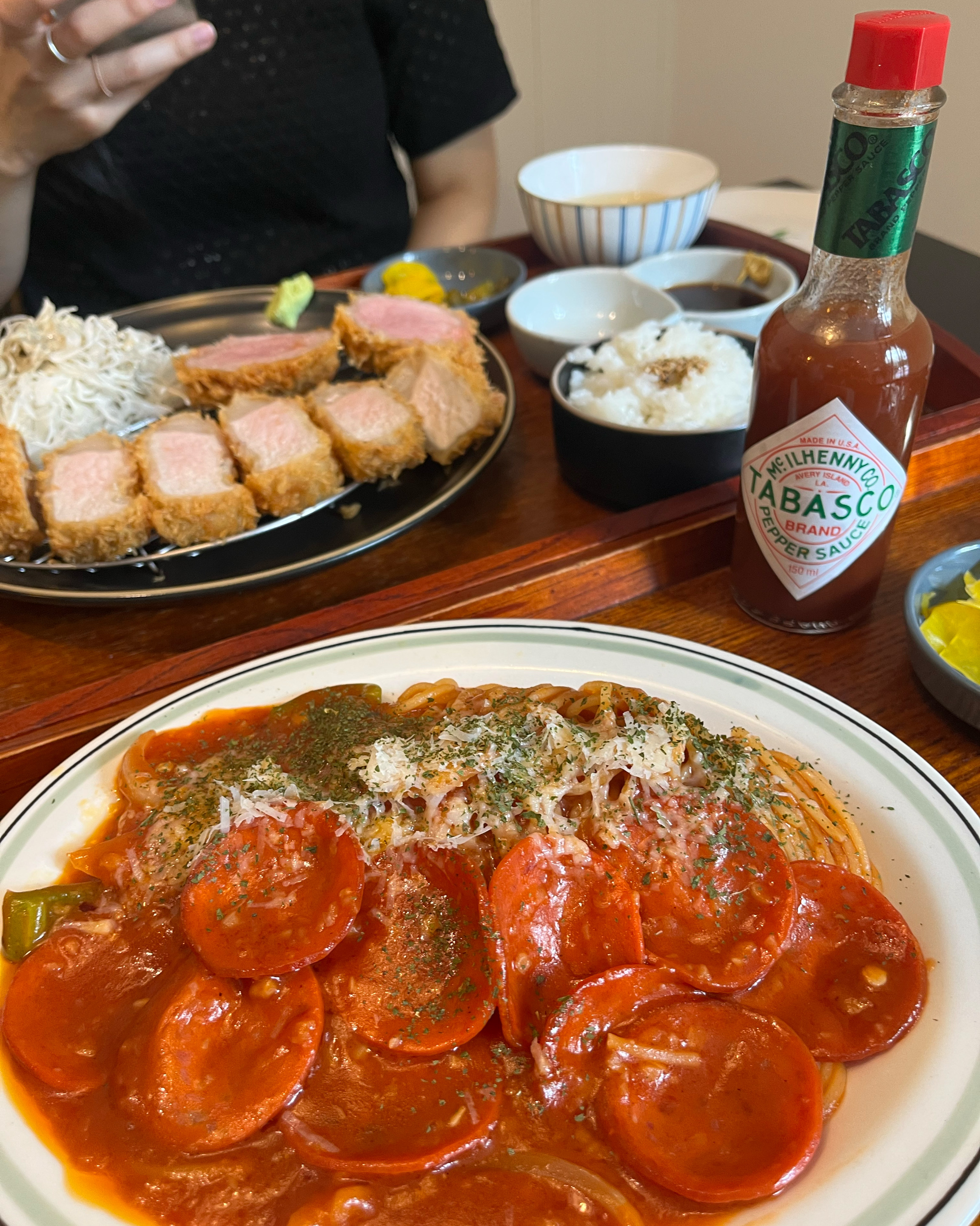 돈까스랑 스파게띠 둘 다 너무 맛있어요~~ - 제주 맛집 리릭
