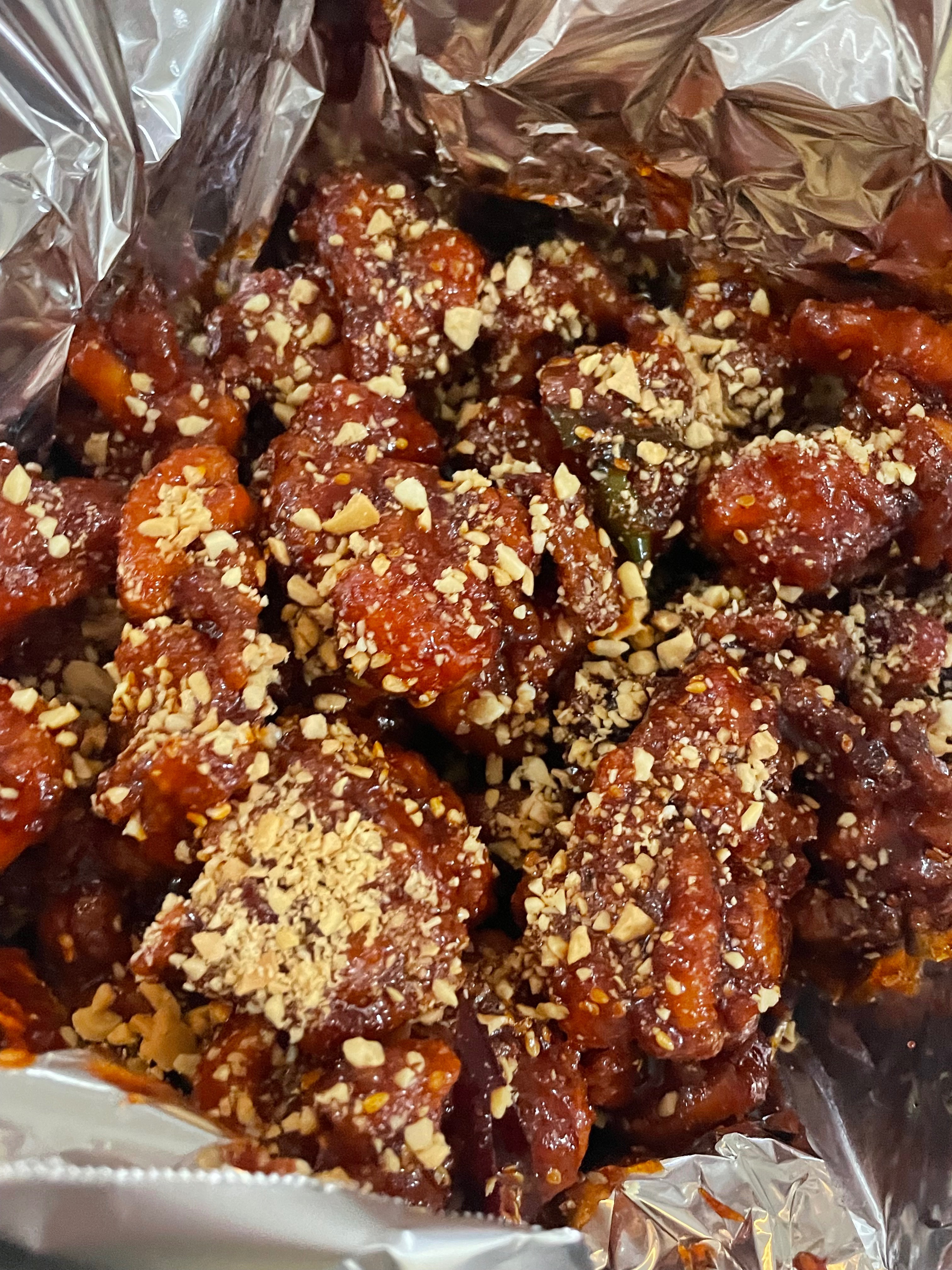 주말 30분 대기 후 수령~ - 인천 맛집 홍명숙 황해 닭강정 본점