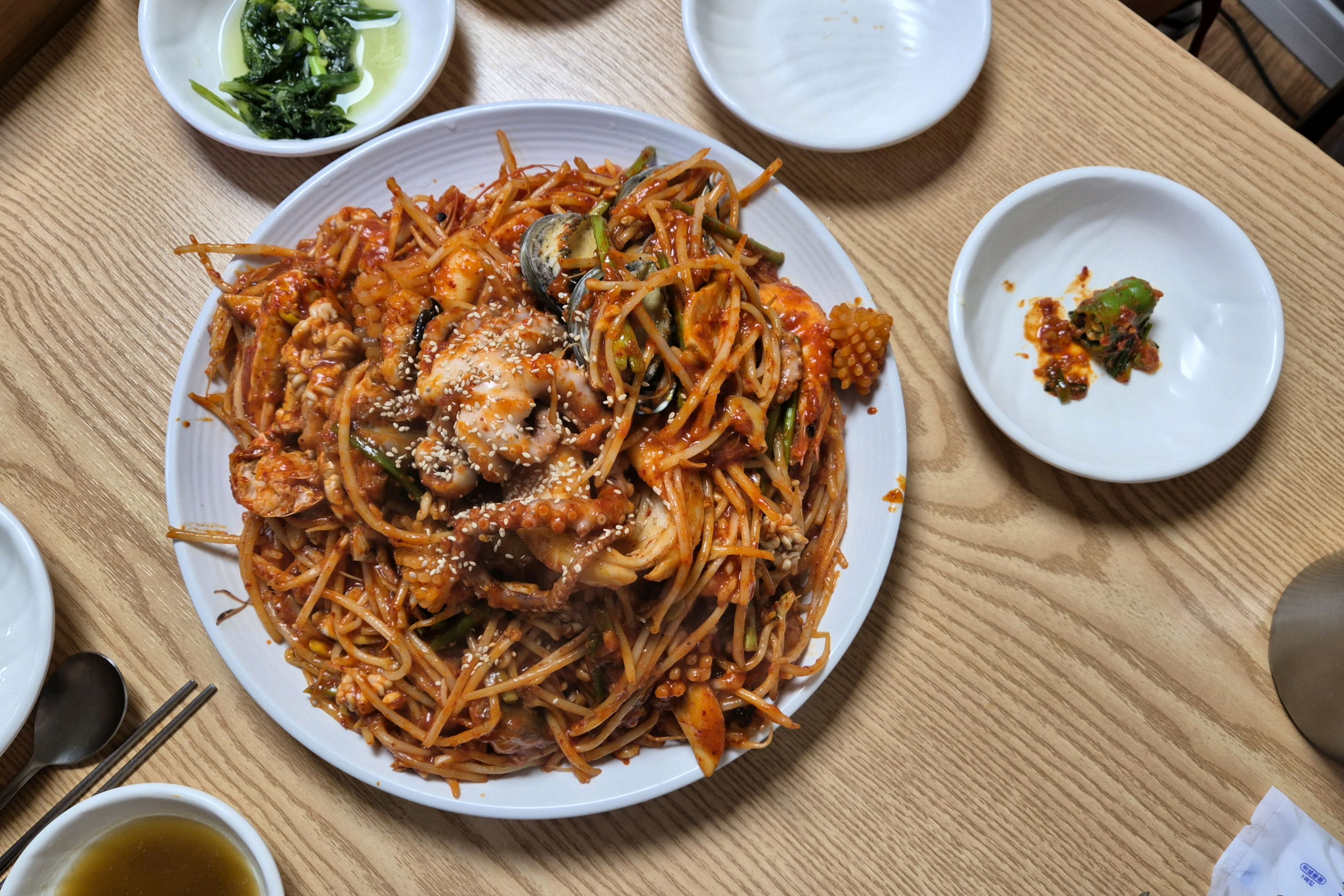해물아구찜 (중), 볶음밥 1인분 - 권선동 맛집 송파아구찜