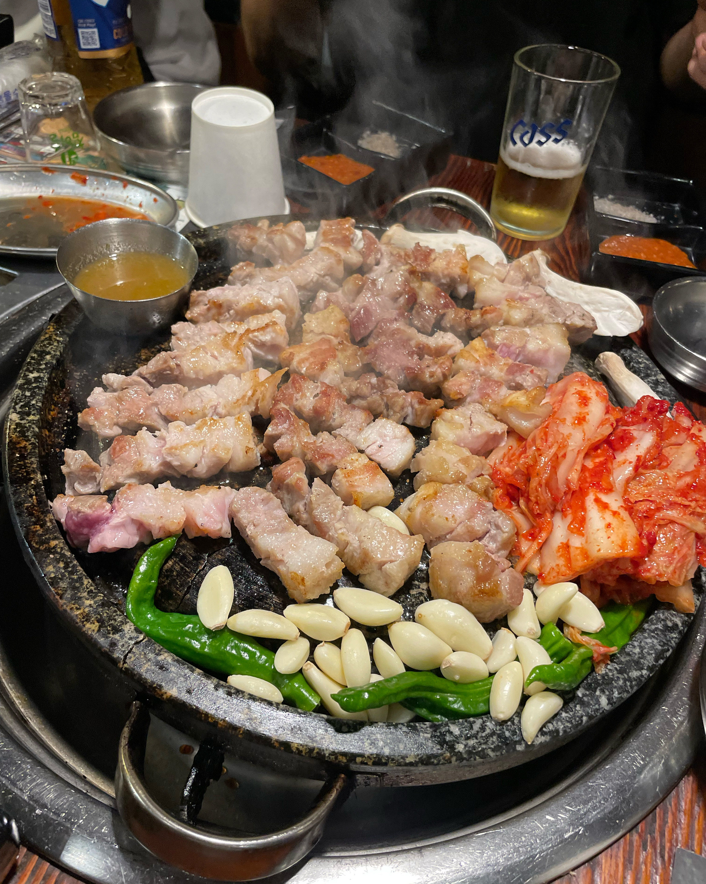 한국 서울 동대문역사문화공원역 주변 고기구이 전문점 삼겹살 전문점 대통령