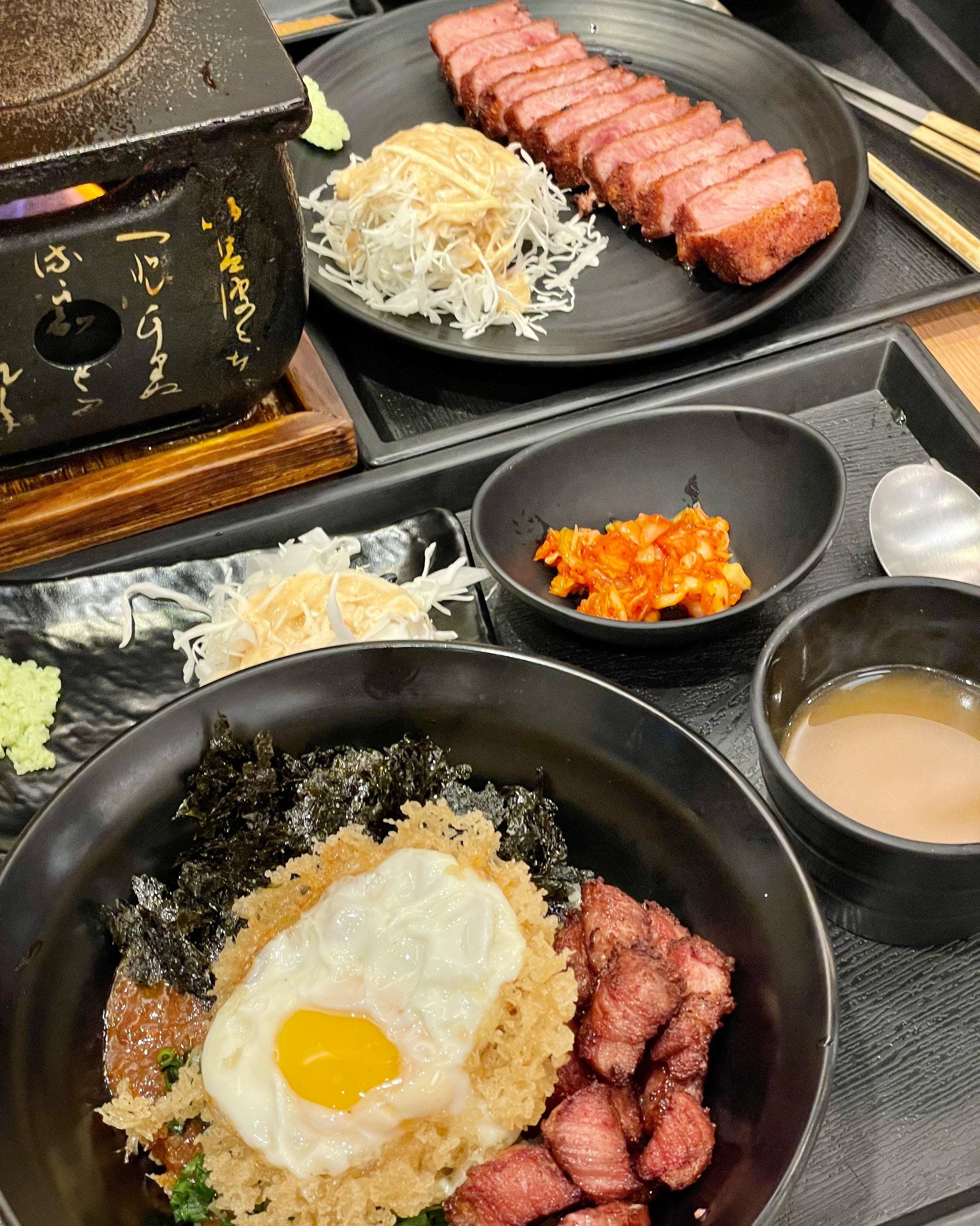 1. 상당히 양이 많은 곳이라 배부르게 잘 먹었어요. - 불당동 맛집 규카츠정 천안불당점