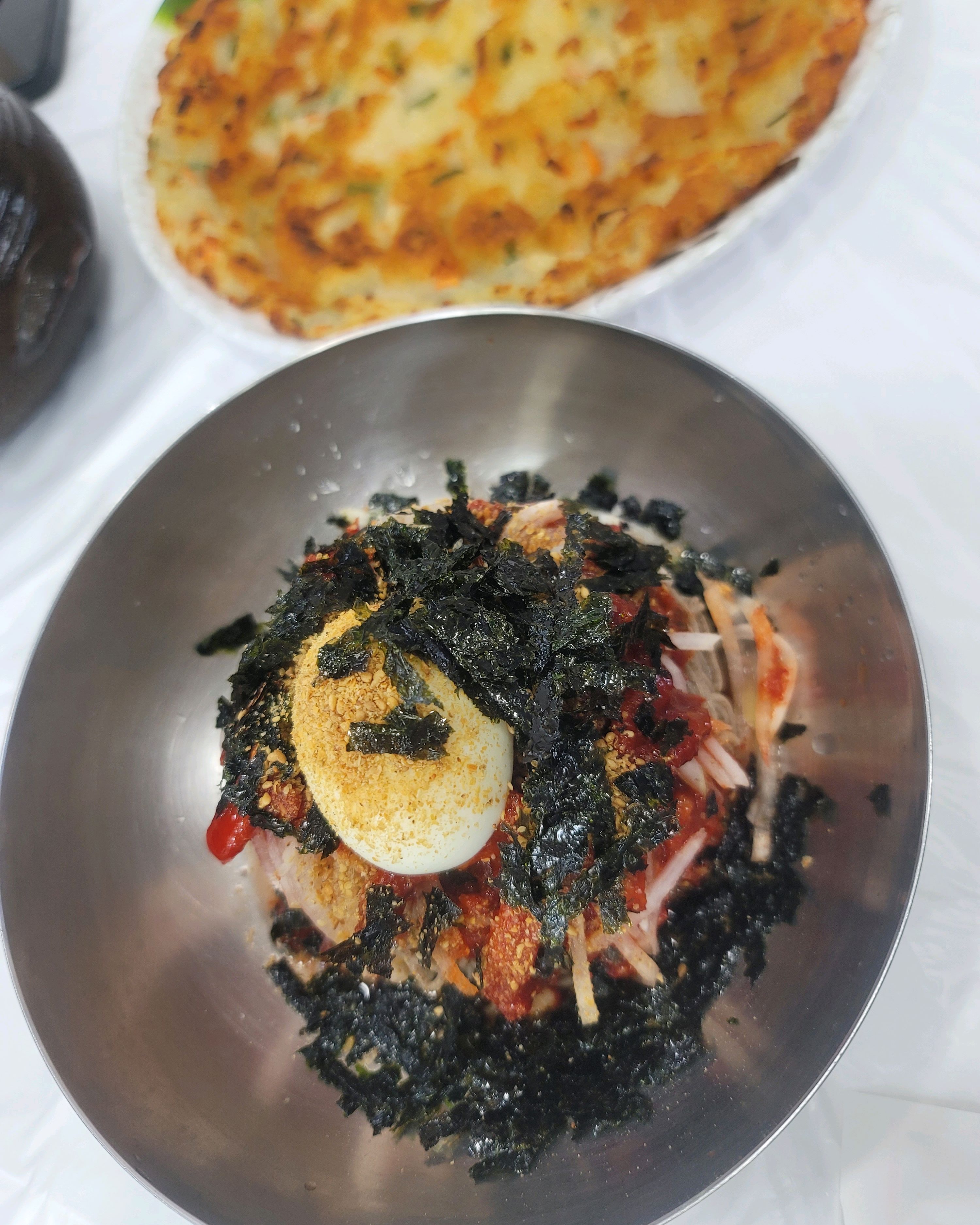 속초 여행와서 감자전은 먹어야쥬!!🥔 - 아바이마을 맛집 진미막국수
