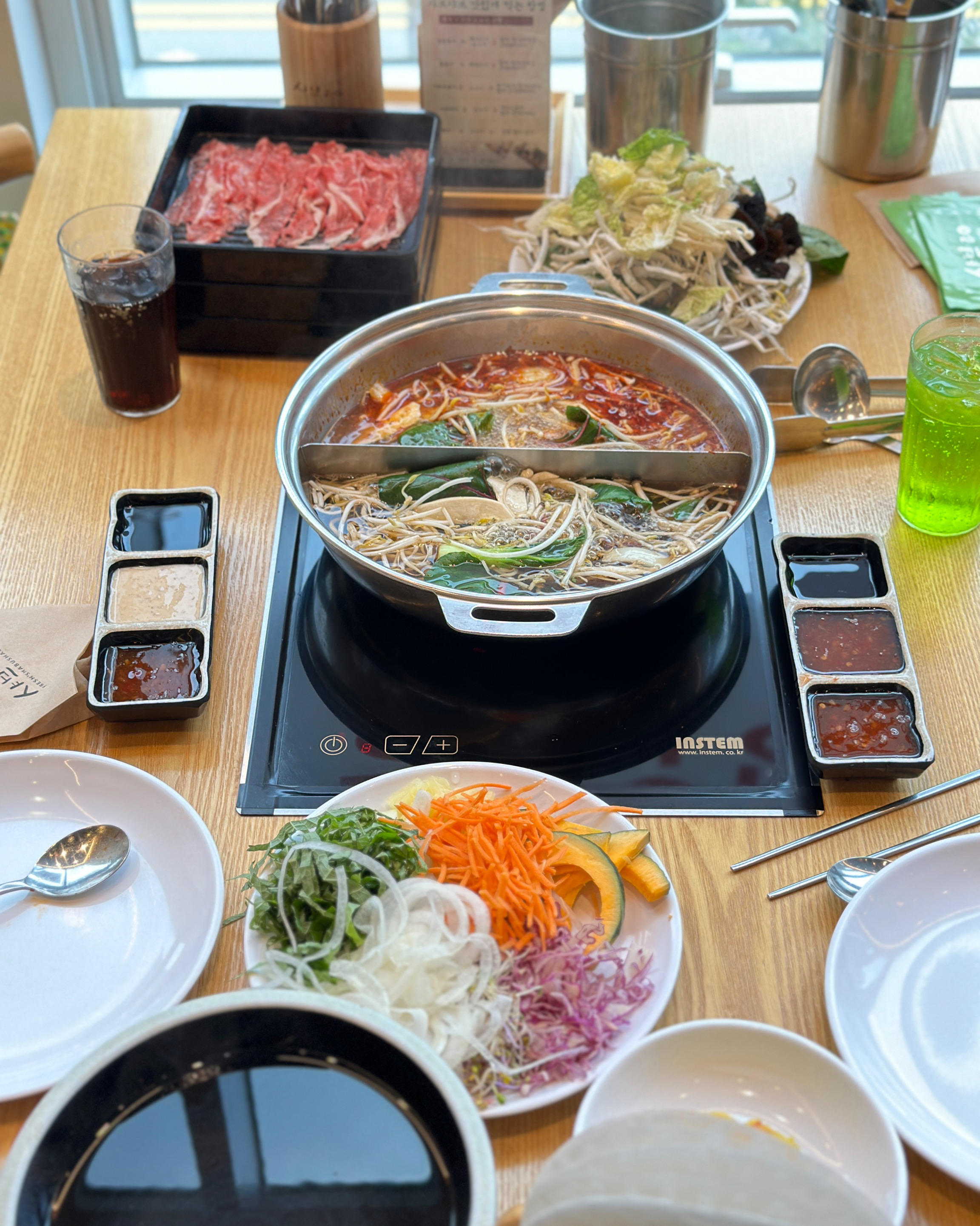 샤브 정말 최애 음식인데 샐러드바 장난아니네요 - 기장 정관 맛집 샤브20 기장정관점