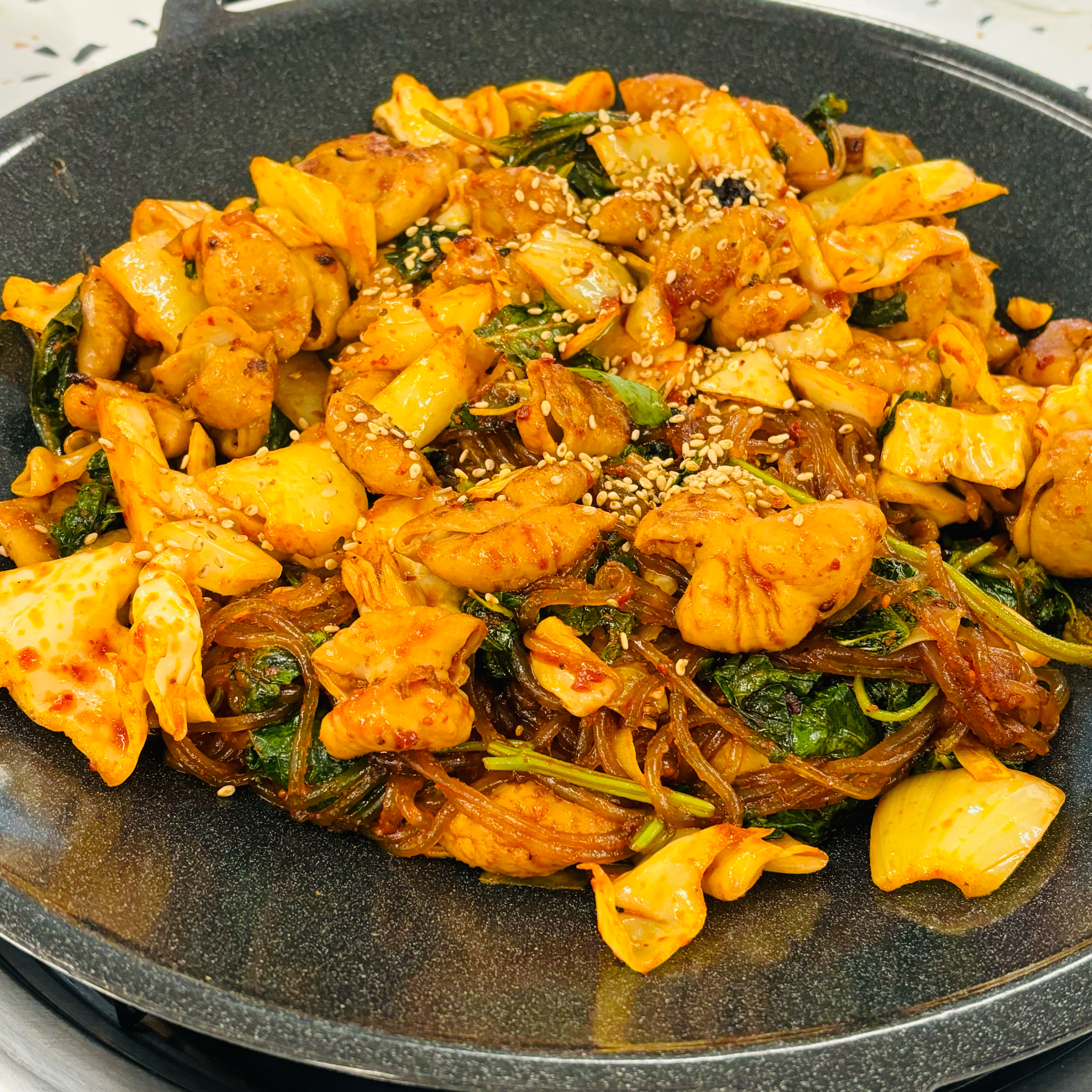 Grilled tripe in front of Dongmyo Station, Naksan Gopchang