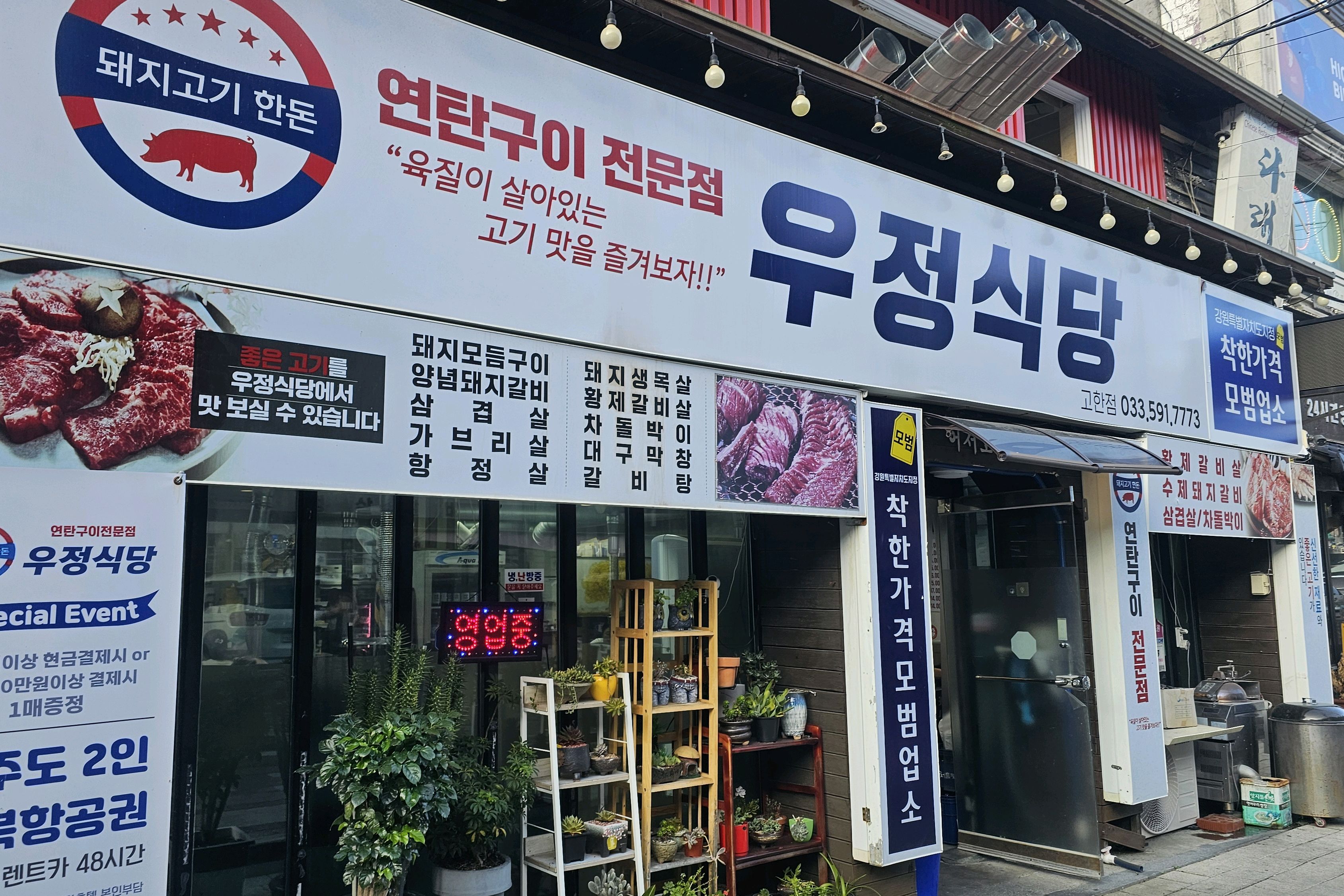 [하이원 맛집 한돈돼지고기우정식당] 직접 가본 로컬 리뷰