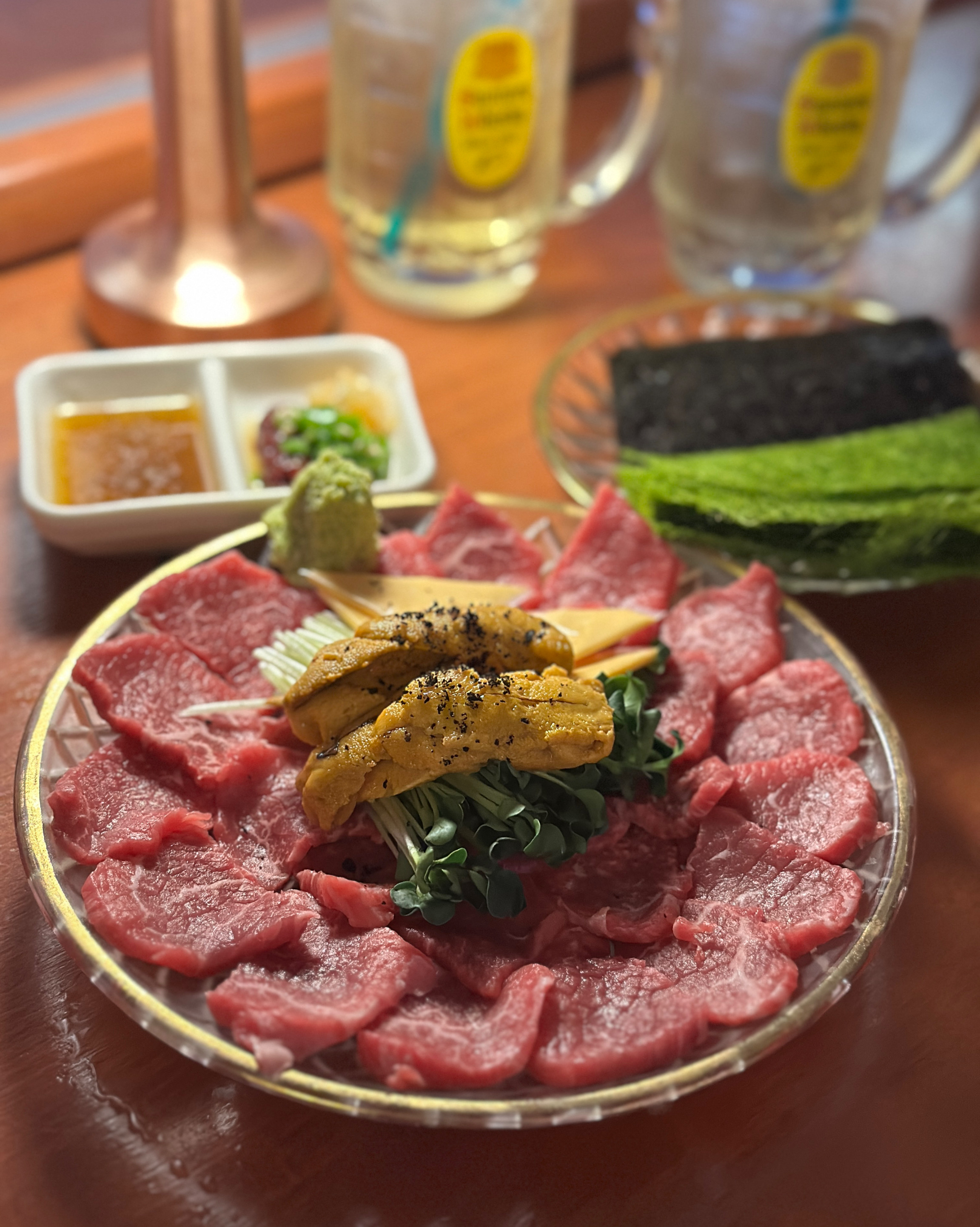 고기 질이 너무 좋고 분위기가 좋아서 특별한날 오기 좋을거같아요 - 천호동 맛집 퍼플