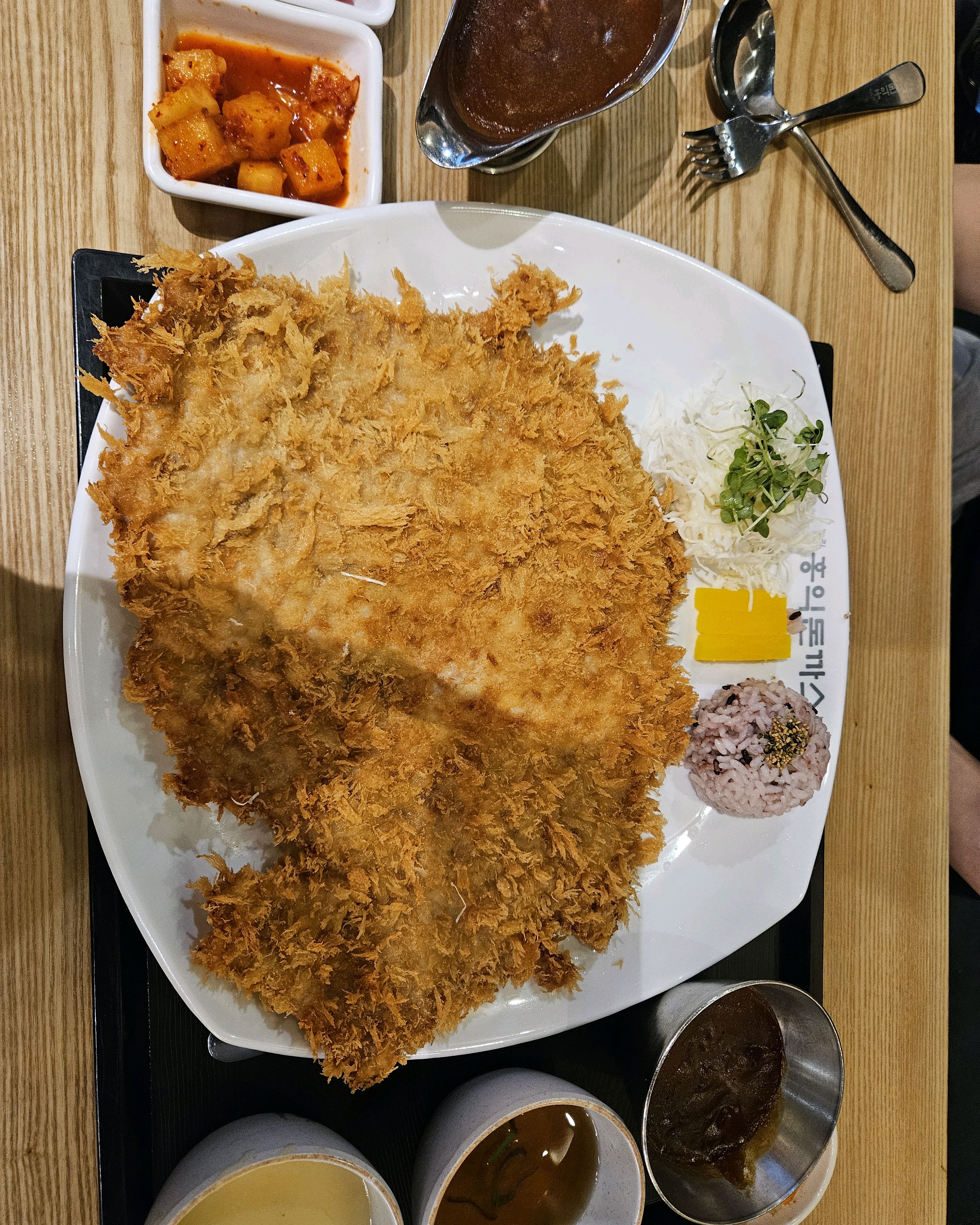 양이 많고 맛있어요. - 광주 상무지구 맛집 홍익돈까스 광주상무점