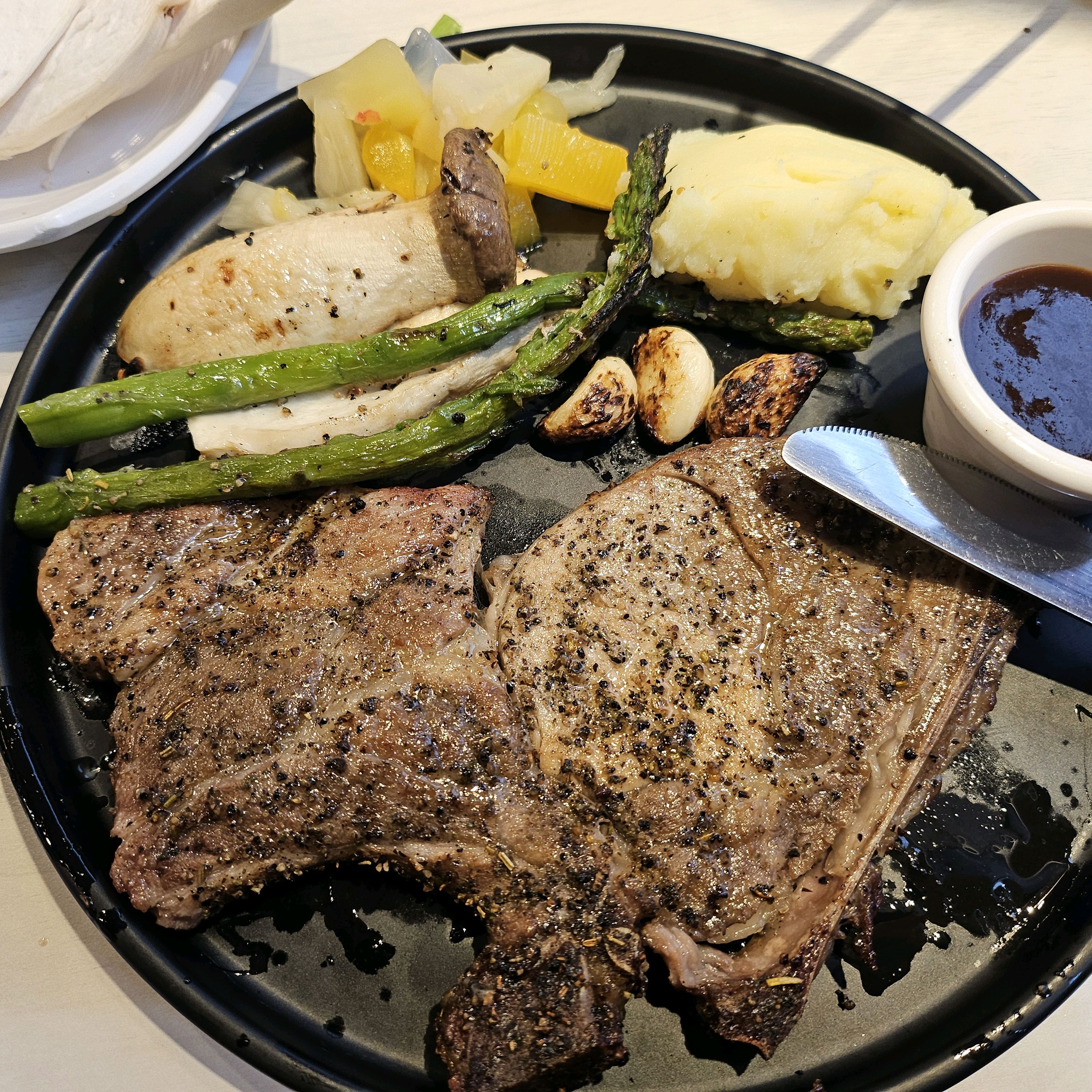 페퍼후려스테이크. 진짜 짱맛있어서 몇번을먹었네요. - 옥길동 맛집 명륜진사갈비 부천옥길점