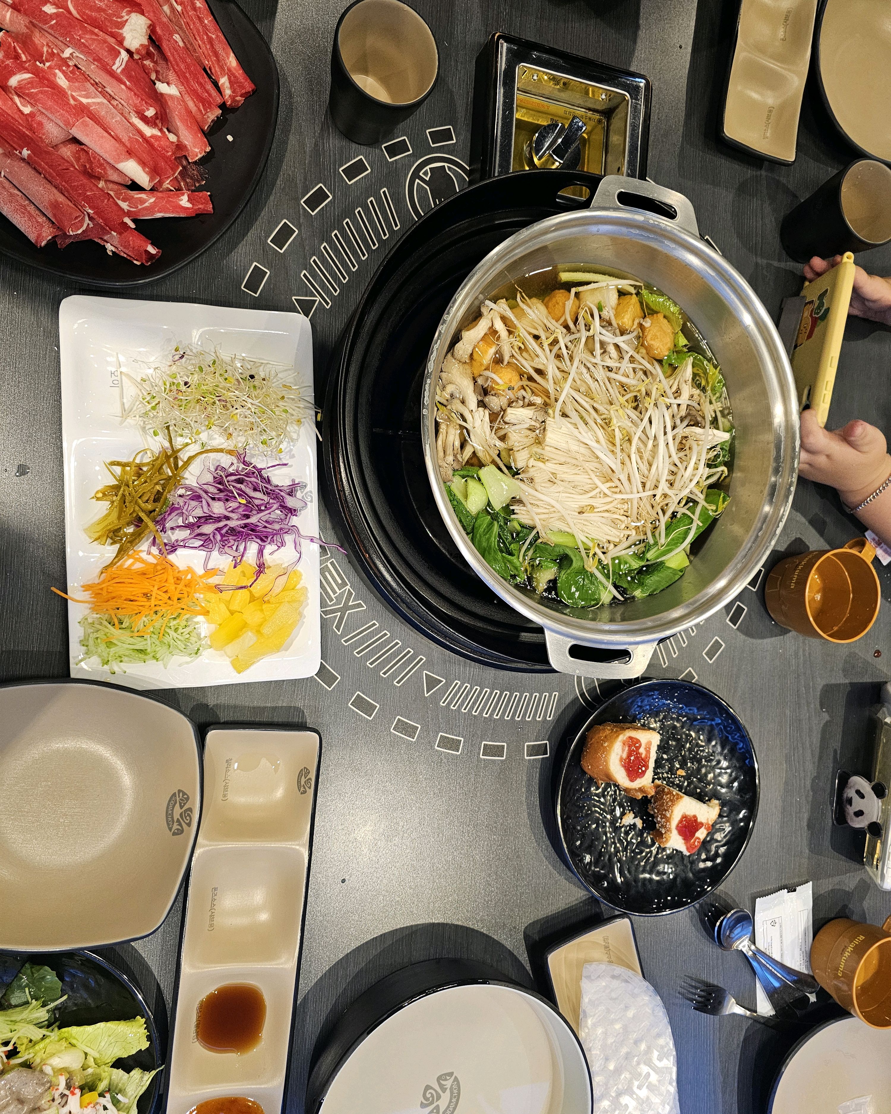 애들이 샤브샤브 좋아해서 고기추가2번해서 먹었네요 - 다산 맛집 소담촌 다산신도시점