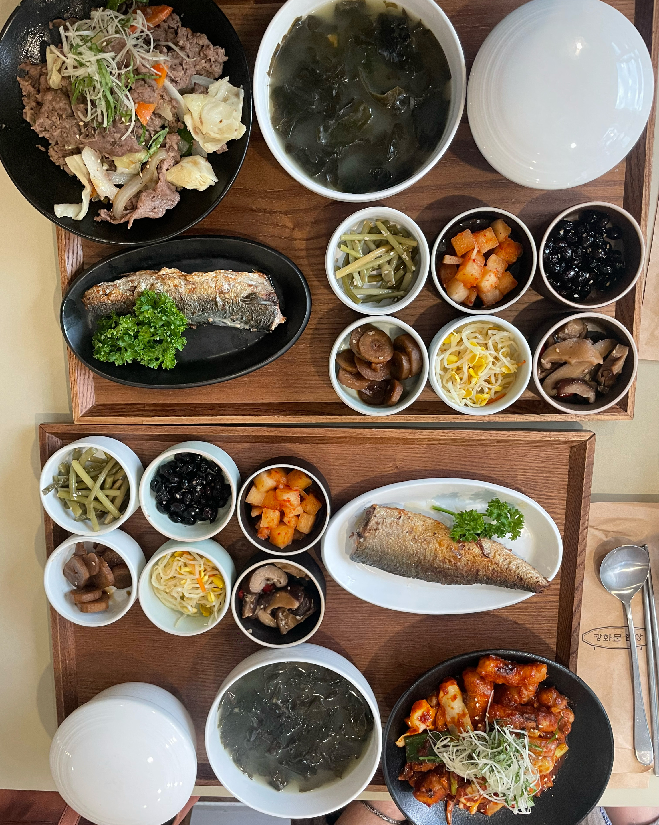  한국 서울 명동역 주변 퓨전 한식당 광화문한상