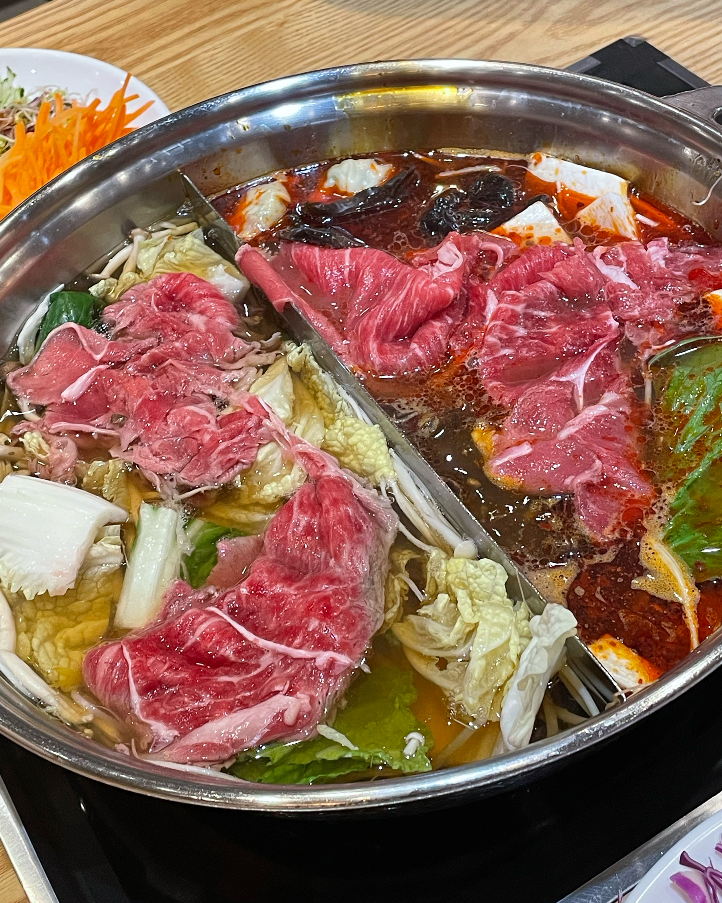 기본 가쓰오부시 + 훠궈 반반으로 먹었어요! - 창원 소답동 맛집 샤브20 창원점