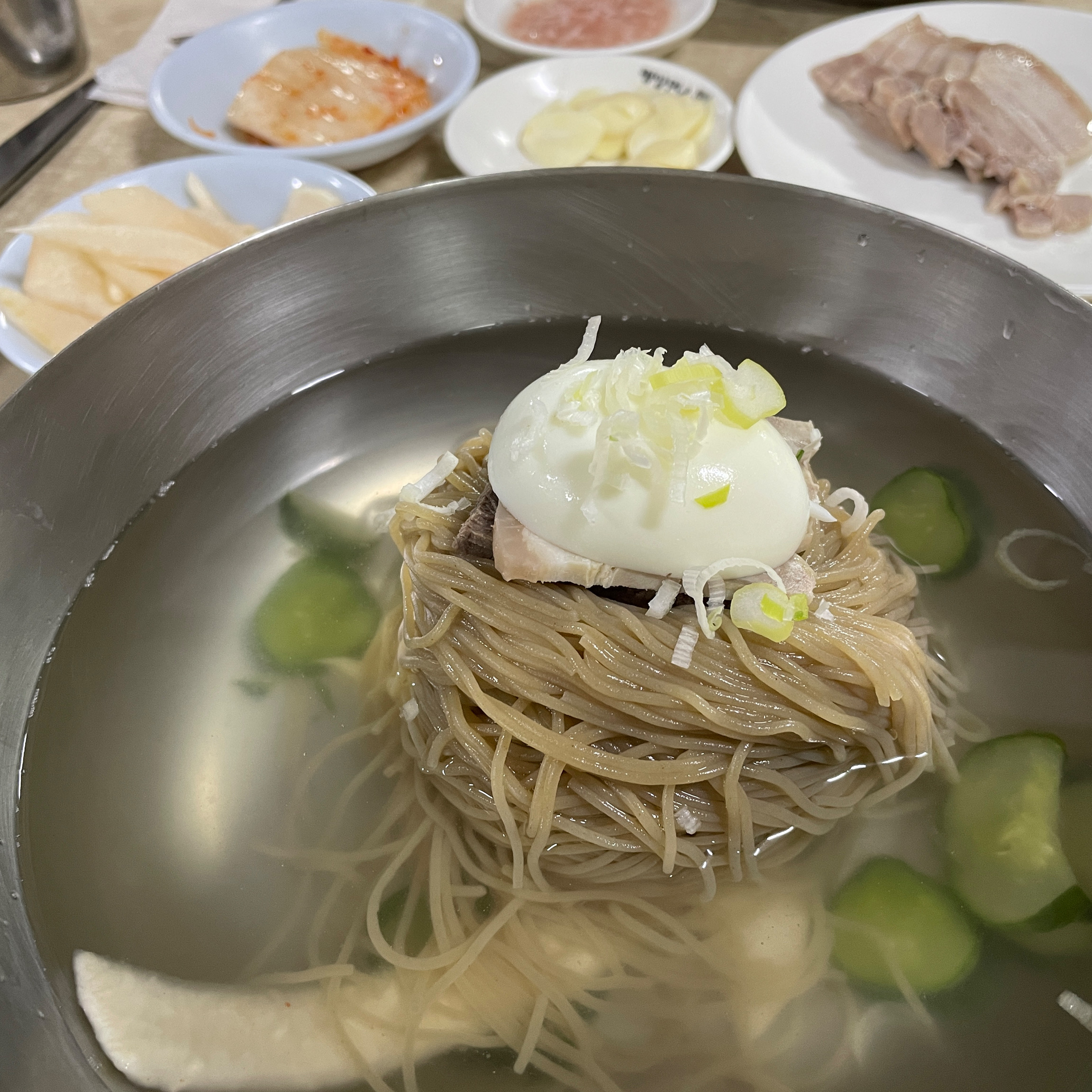 Pyeongyang Myeonok, a famous restaurant in Jangchung-dong, Jung-gu
