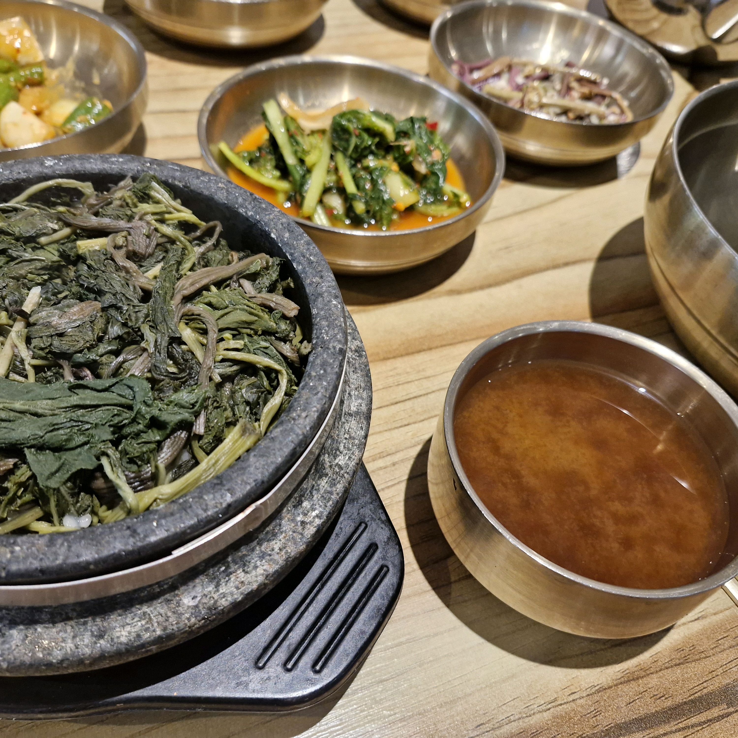 Eating Table in Chang-dong Restaurant in Dobong-gu, Seoul