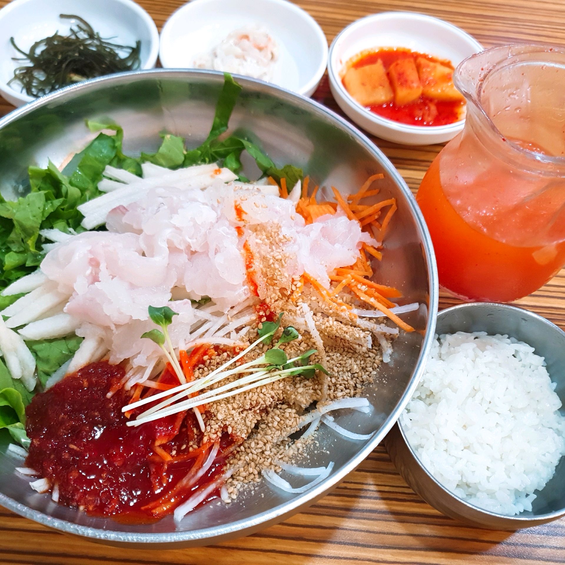 올 여름 3번 물회 먹으러 왔어요~ - 송정 맛집 송원물회횟집