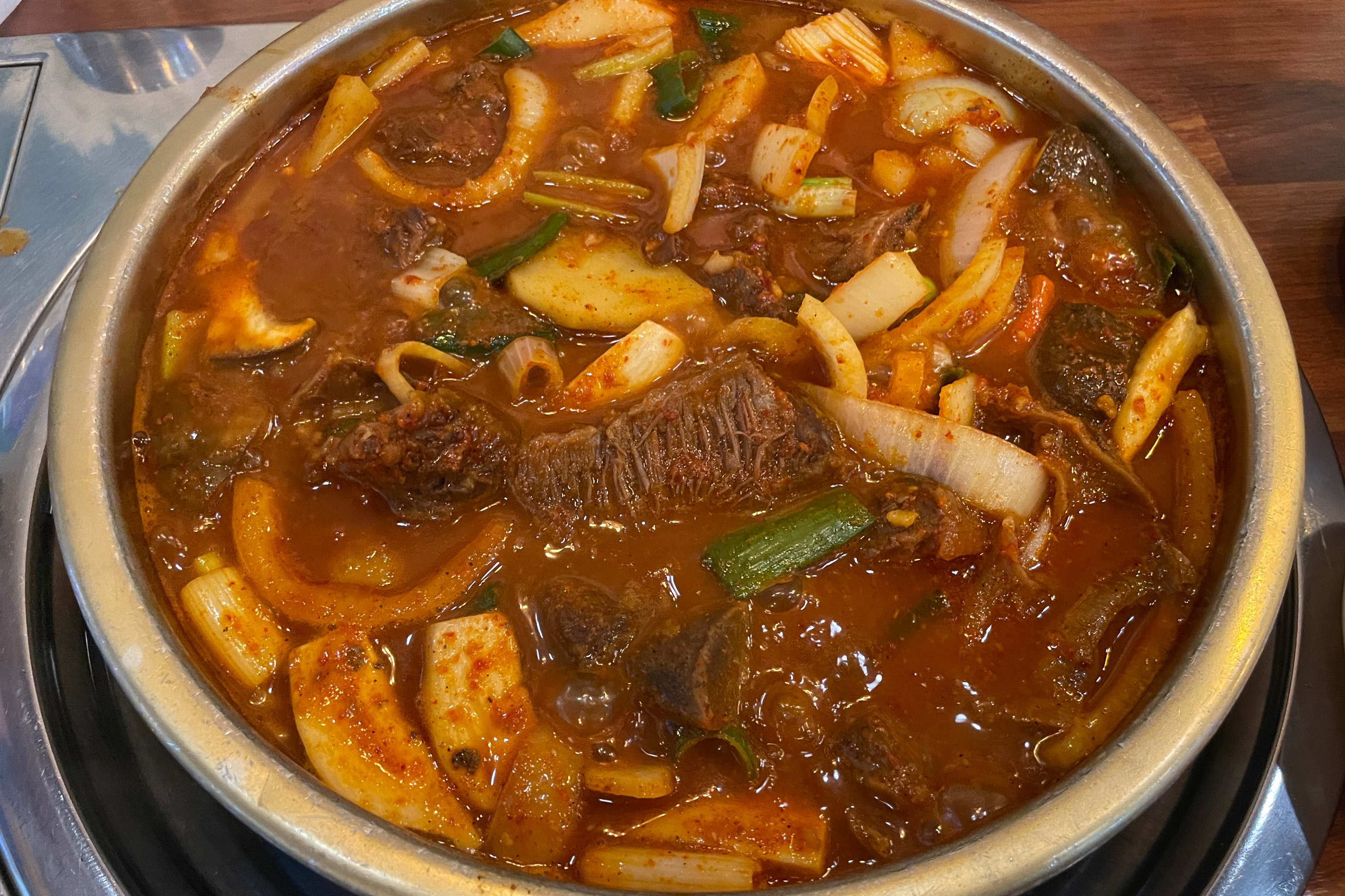 두 번째 방문이고, 매운맛은 순한/중간/매운(?)이었나...? - 천호동 맛집 신가네화끈한매운갈비찜