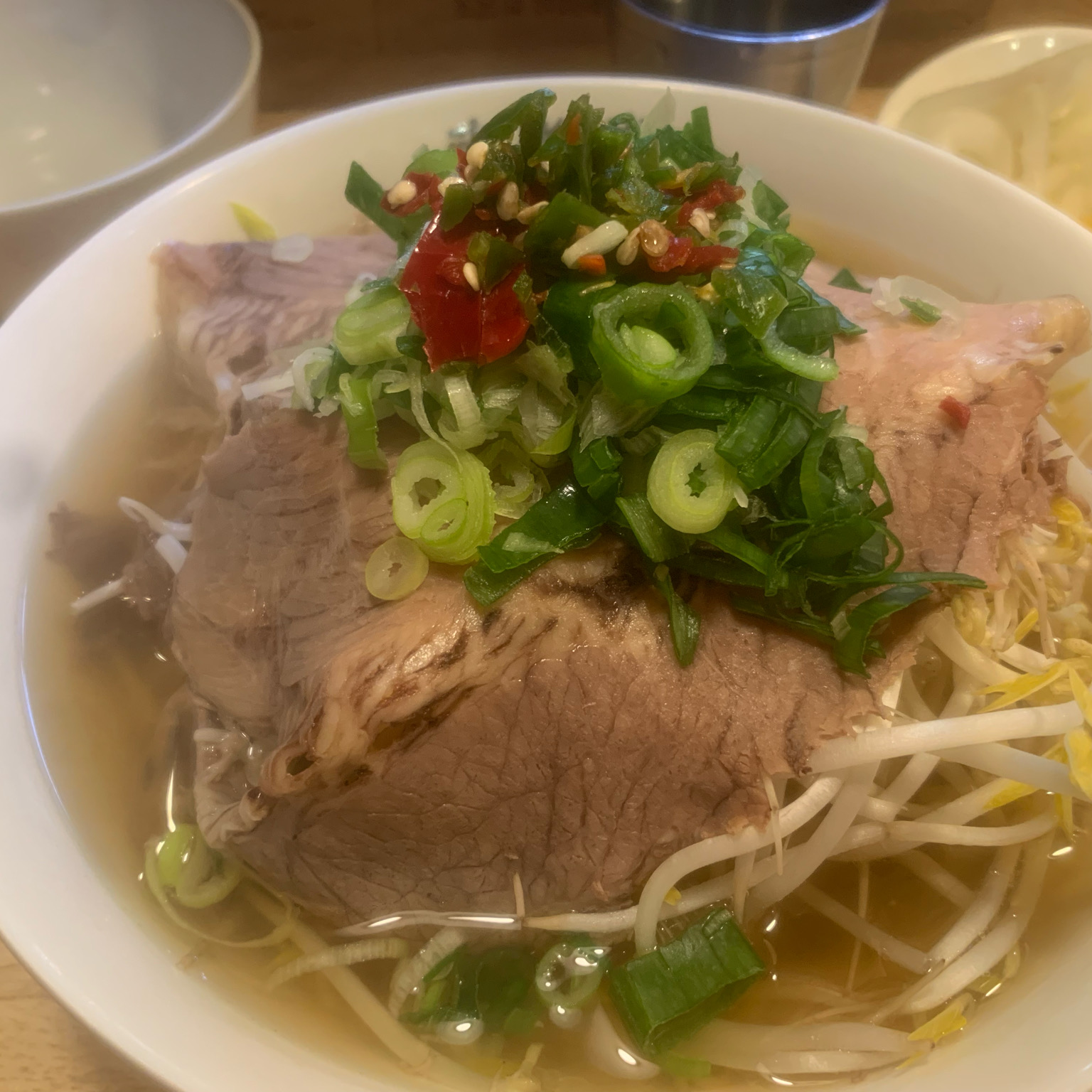 브레이크타임끝나서 먹었어요 ㅎㅎ 갈비탕맛 처럼 강하지않은맛이에요~ - 망우역 맛집 미분당 중랑점