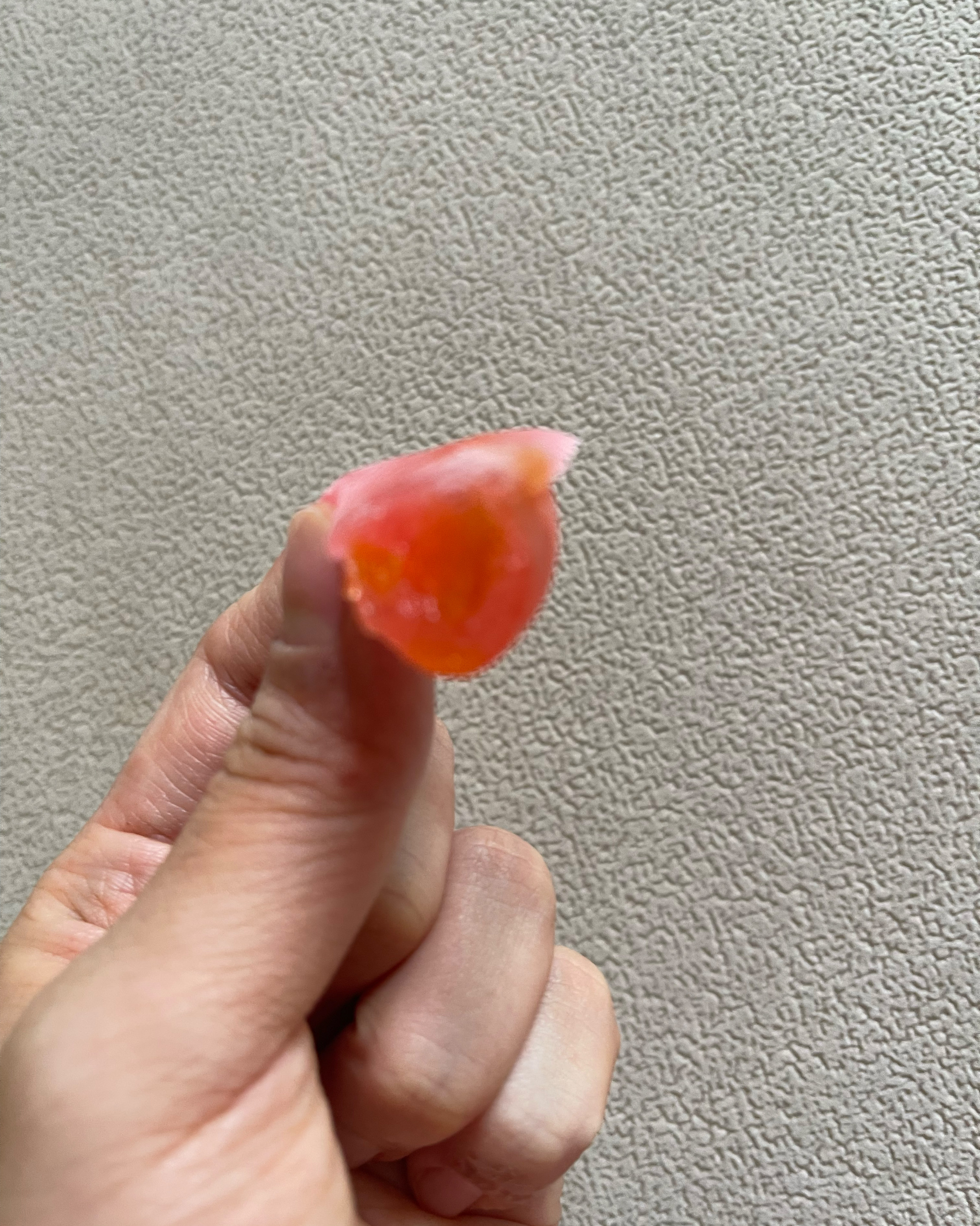 질긴 젤리의 식감을 기대했는데 쉽게 씹히는 식감입니다. 쫀득한 젤리는 아닙니다. 다만 시중