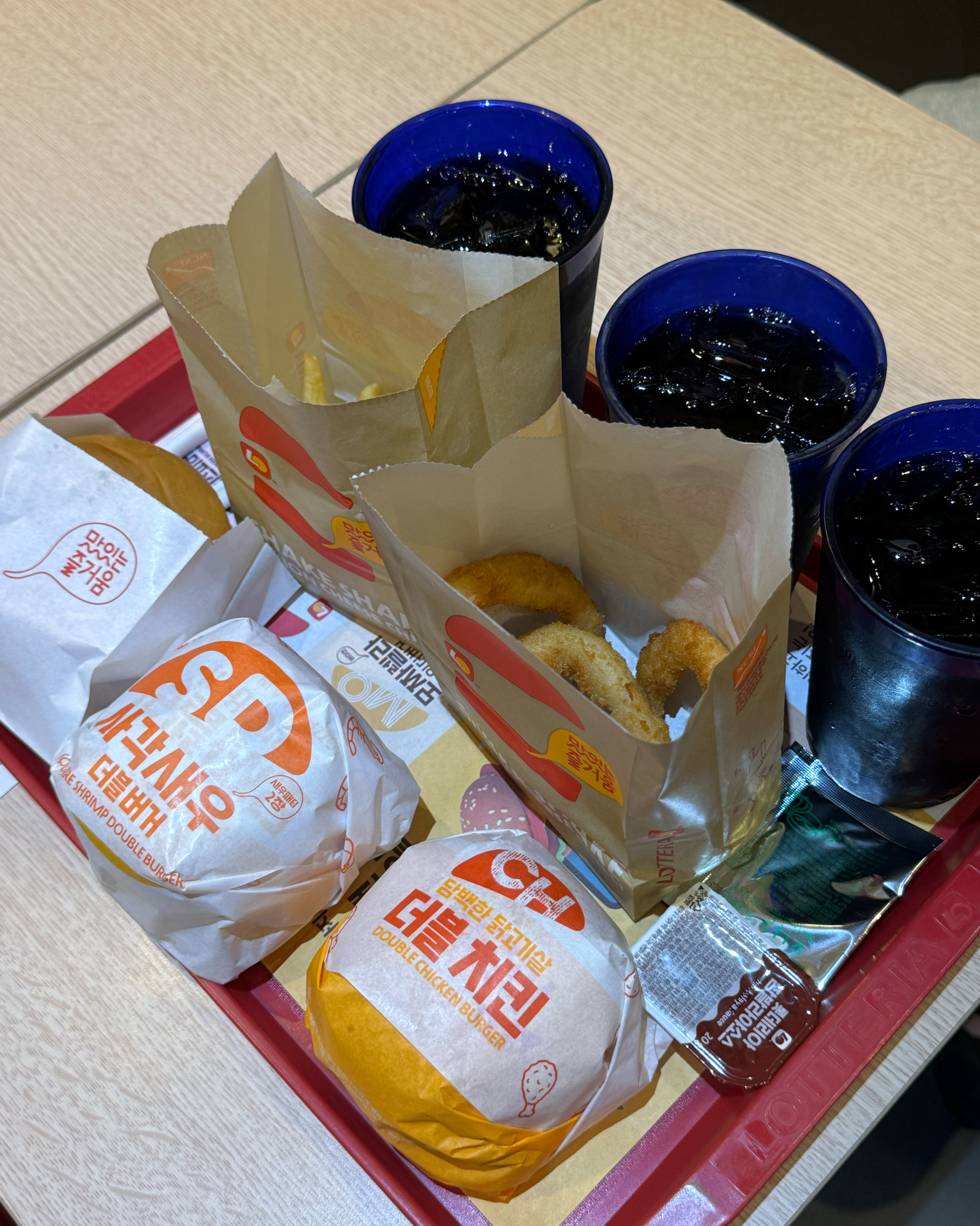 한가위팩 만족 - 부산역 맛집 롯데리아 부산역점