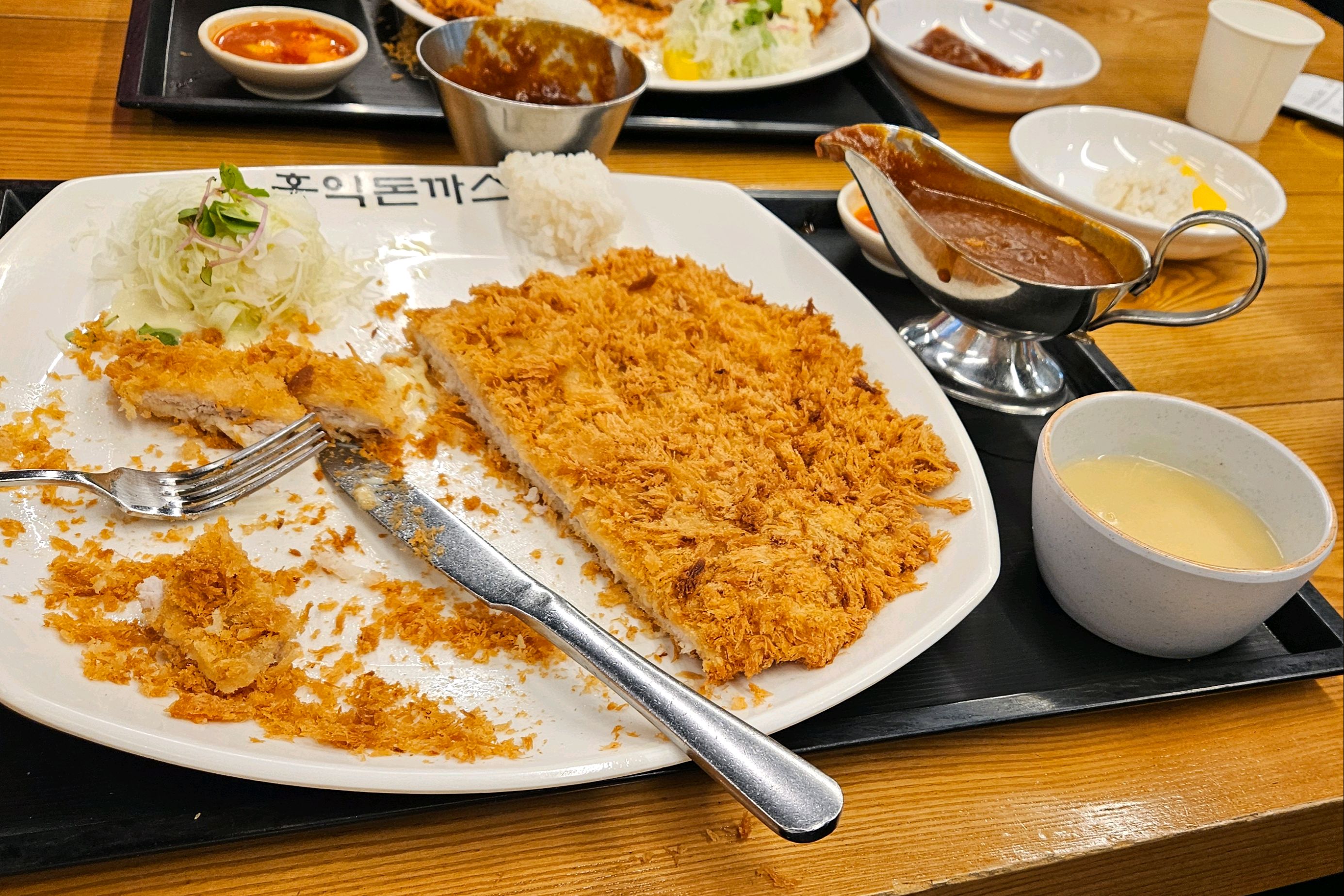 비대면이라 편하고 좋았어요 - 안성 맛집 홍익돈까스 안성점