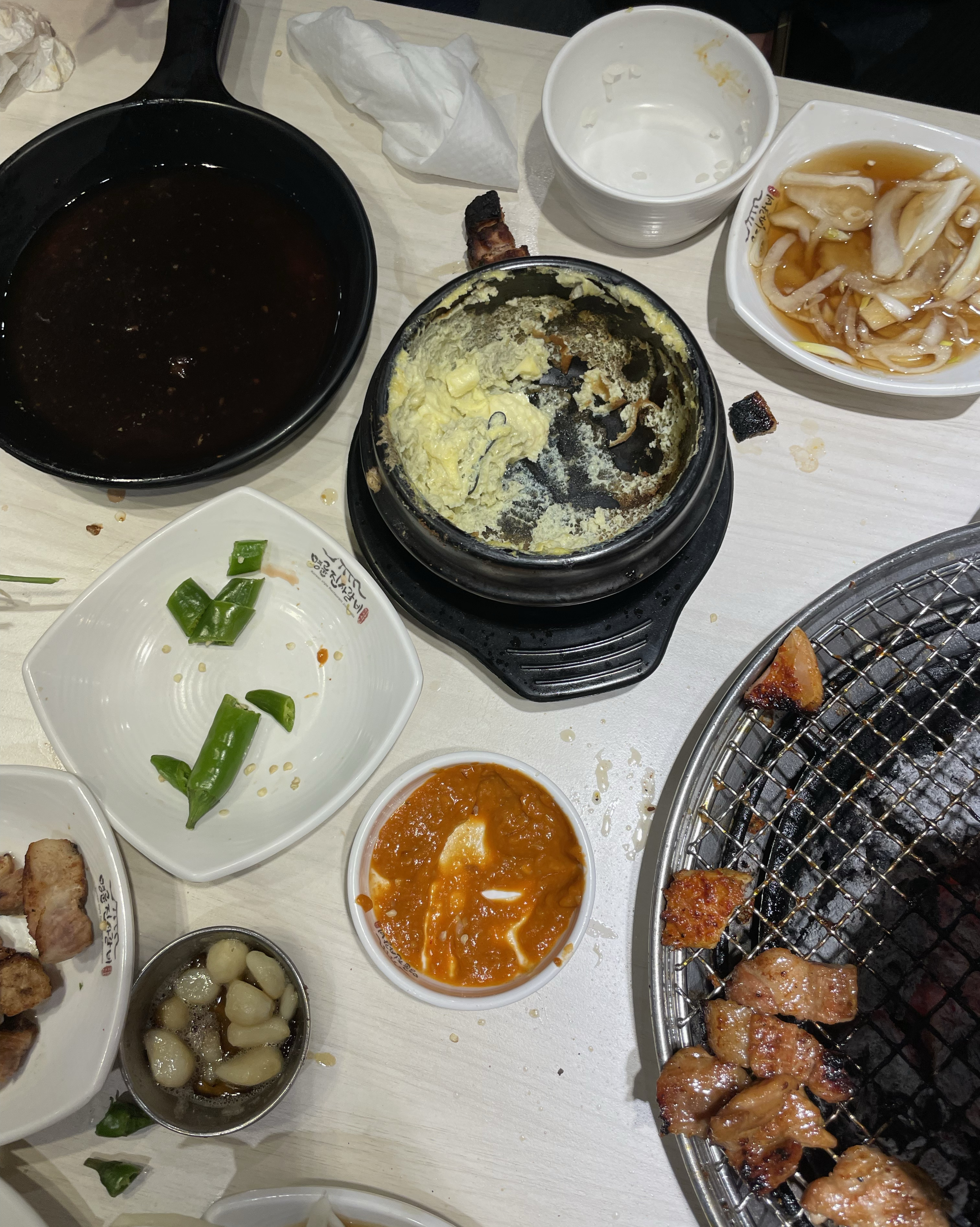 와! 계란찜에 머리 고무줄이 나왔어요! - 영통역 맛집 명륜진사갈비 수원영통역점
