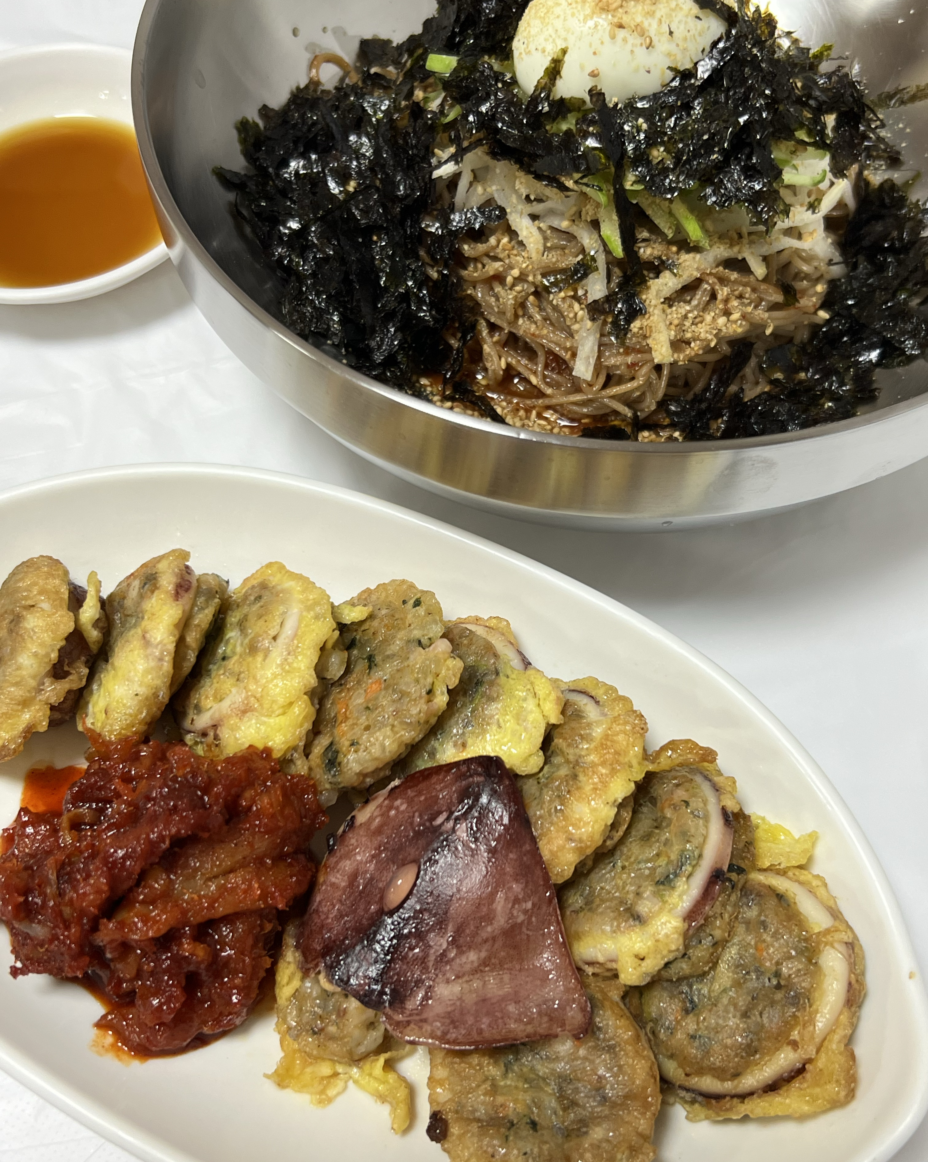 막국수 깔끔하고 맛있는데 조금 달아요ㅜ - 아바이마을 맛집 함흥막국수
